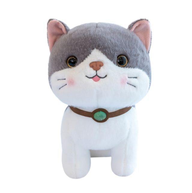 Peluche De Gato Peludo Tierno Kawaii Niños Bebes-0