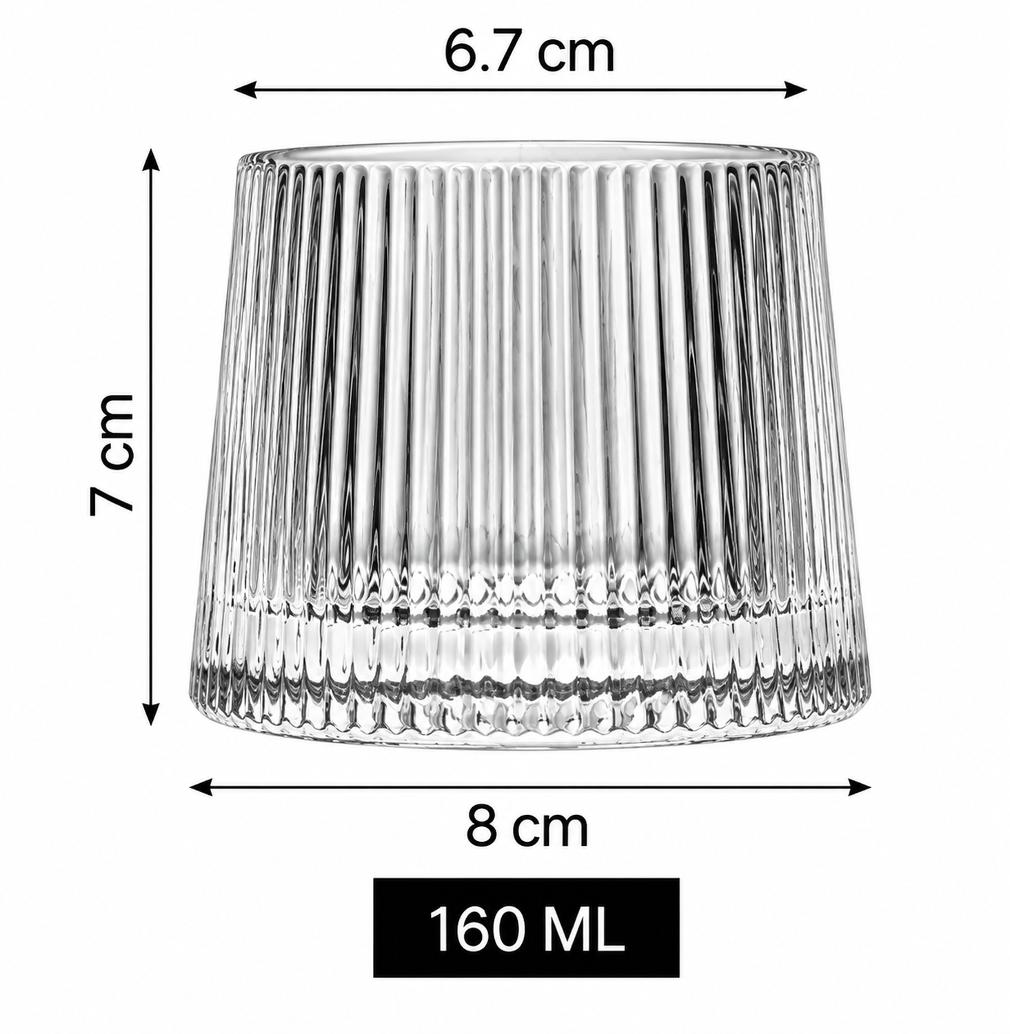 Pack 6 Vasos Coñac Whisky Con Giro 360 Vaso Vidrio 150ml-2