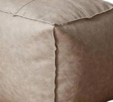Puff Sillon Taburete Ecocuero Cuadrado Decorativo 45x45cm G-1