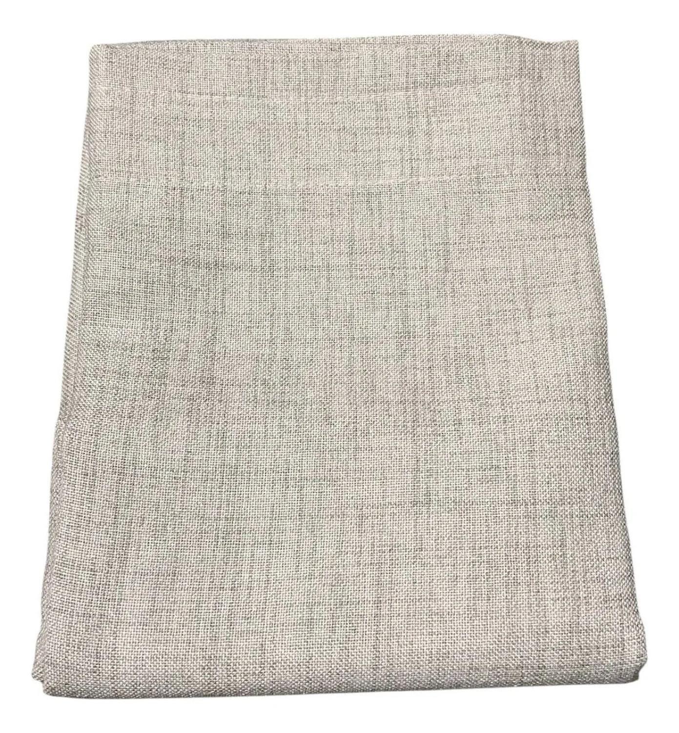 Cortina Lino 2 Paños Cortina 8 Anillos Deco 70x150cm-4