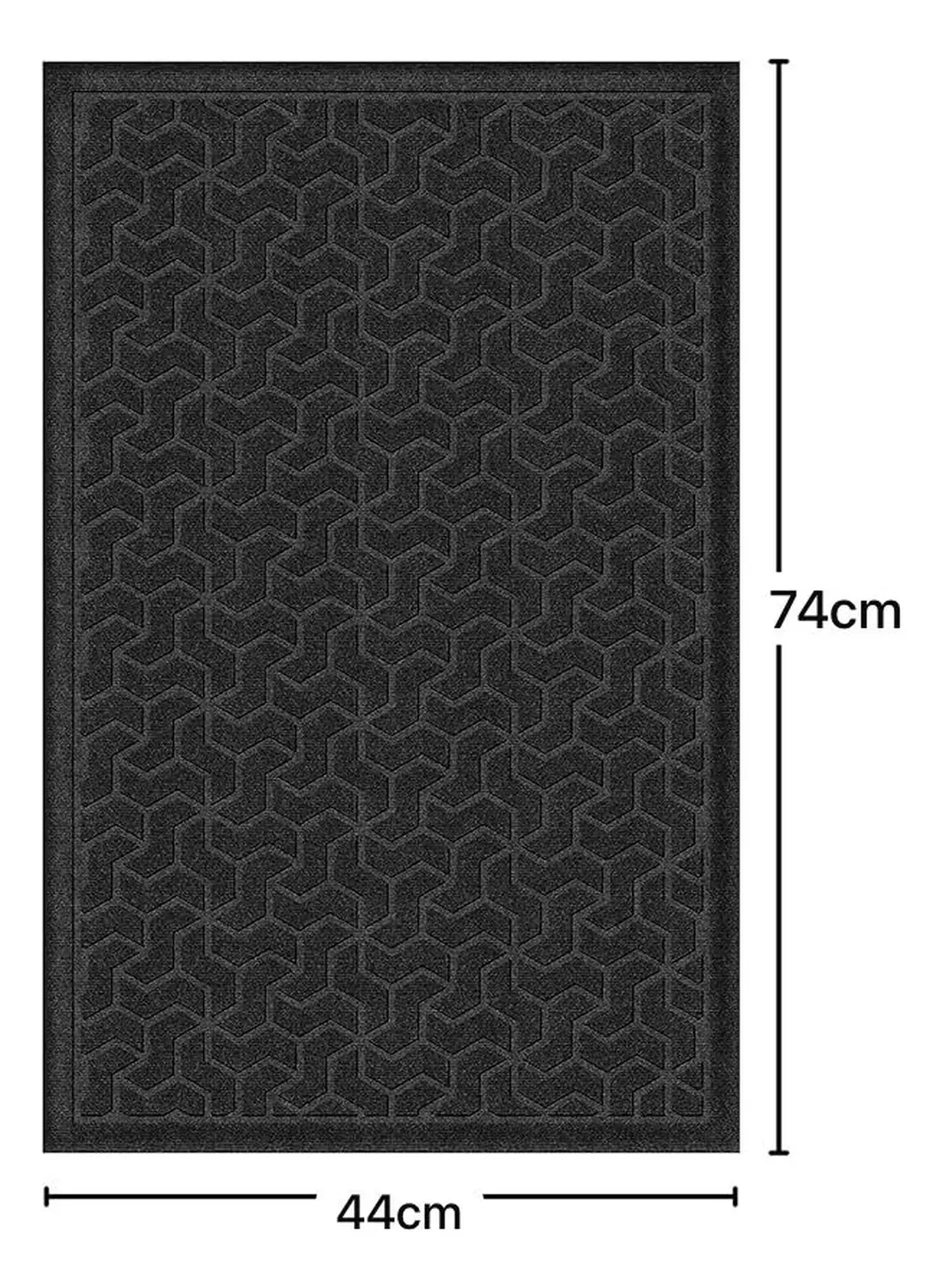 Alfombra De Entrada Hogar Limpiapiés Diseño Figuras 74x44cm-1