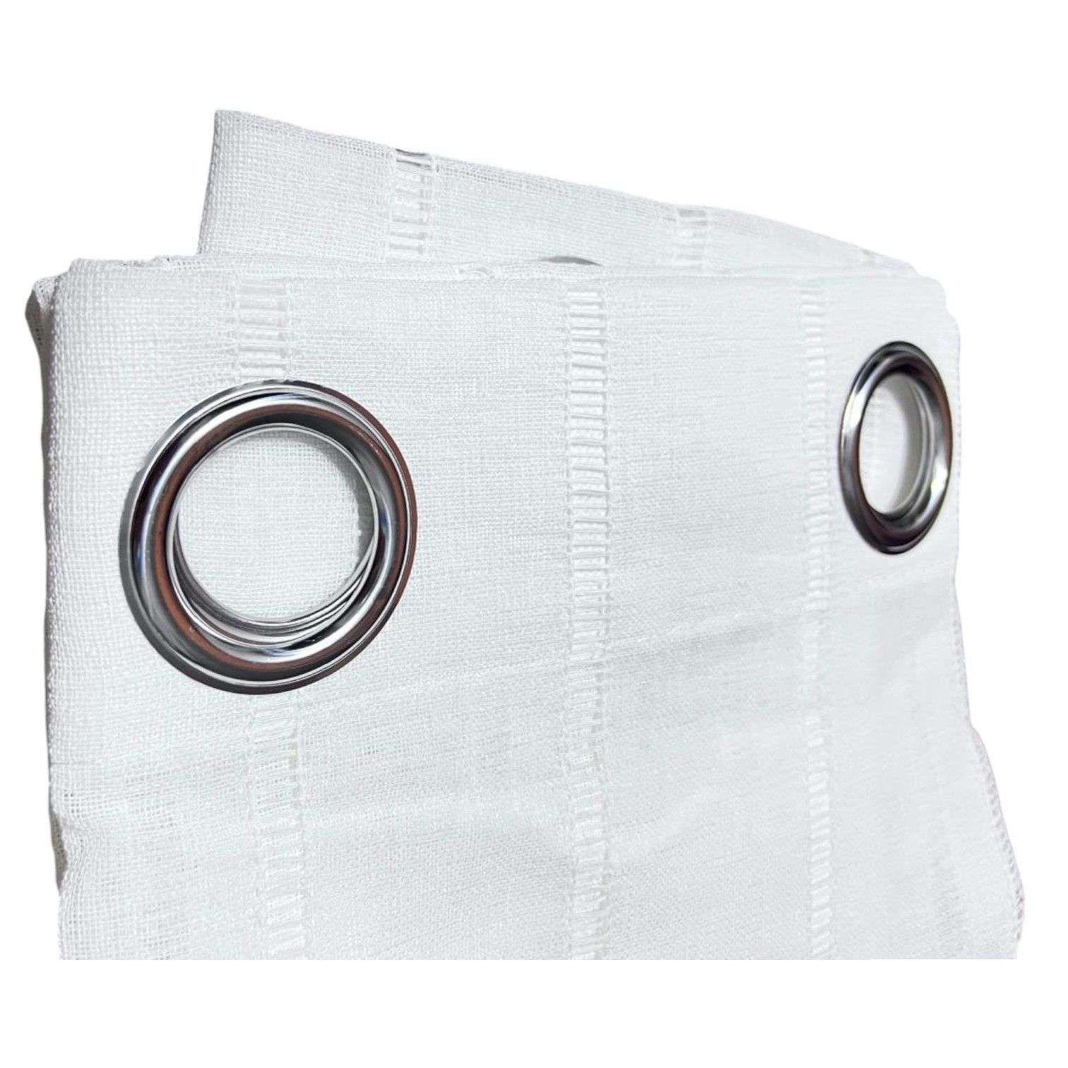 Cortina Visillo 1 Paño Cortina 8 Anillos Deco 140x230cm 2-2