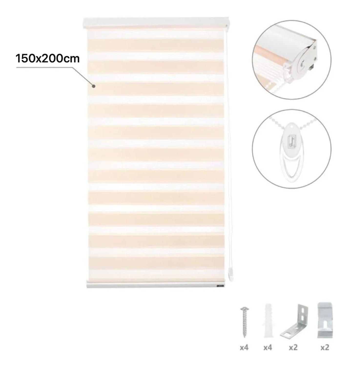 Cortina Roller Duo Cebra Dia Y Noche 150x200cm-4