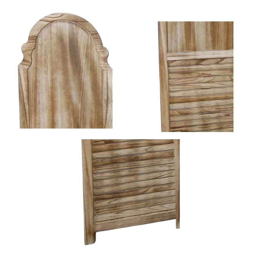 Biombo De Madera Resistente 3 Paneles Clasico 40x170cm-1