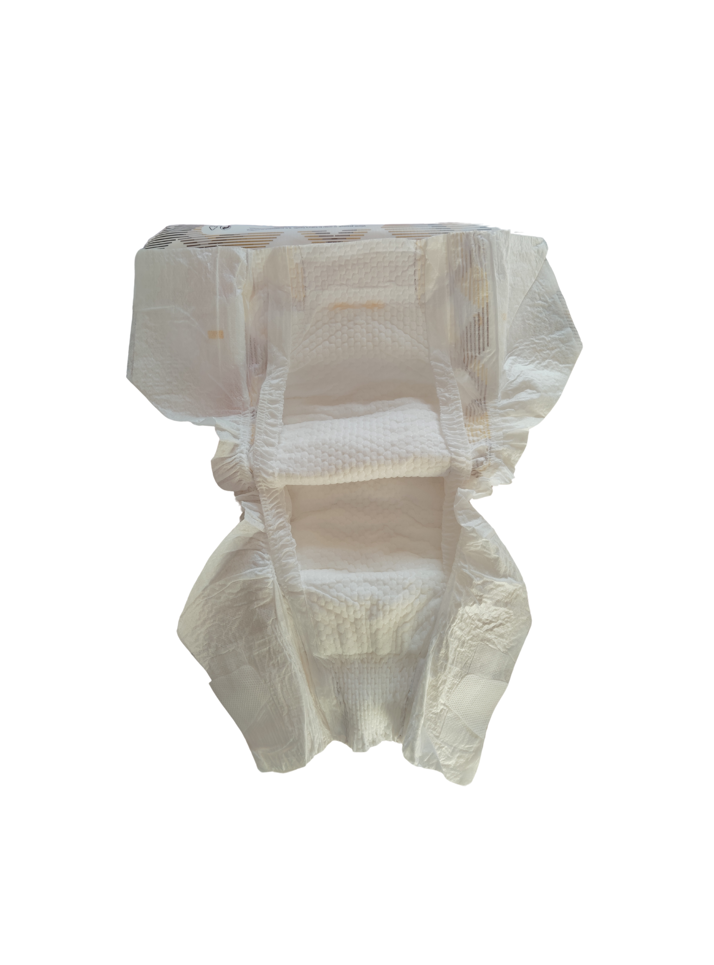 PAÑAL DE BEBE DE ALGODON ORGANICO, TALLA M, 60 UN.-3
