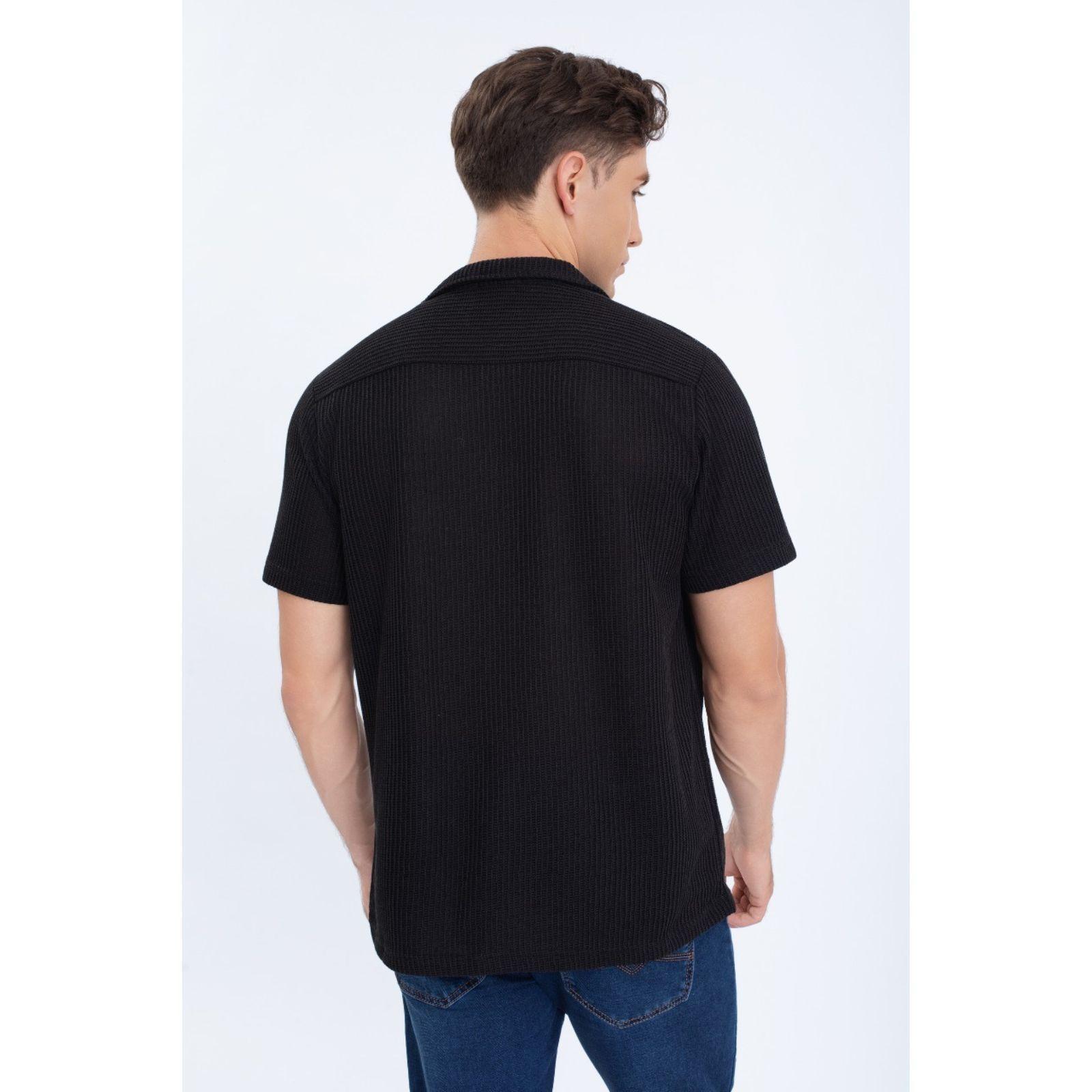 Camisa Hombre Texturizada Fit Verano Fashion Calidad 0172-2