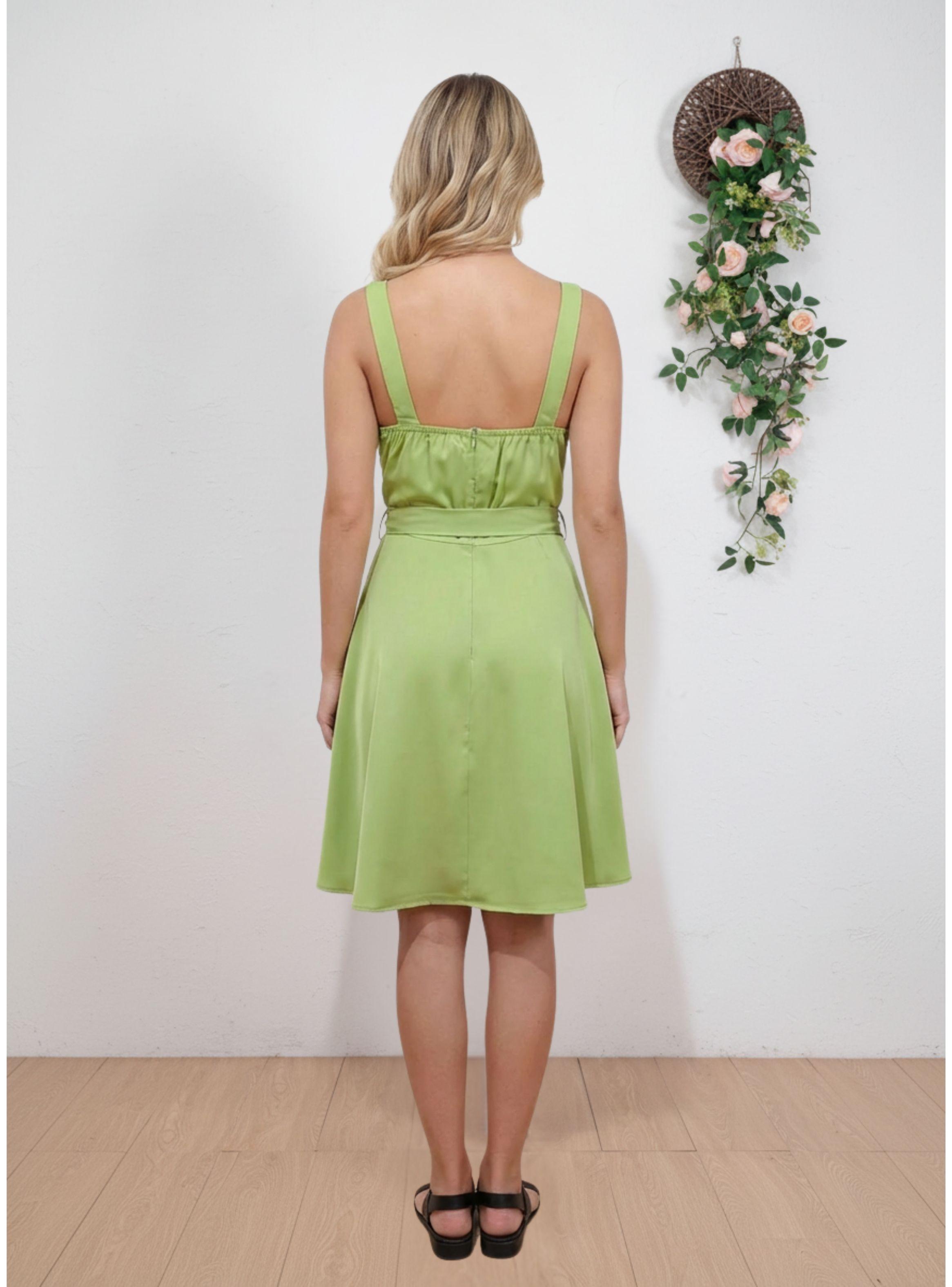 Vestido Corto Mujer Verano Pabilos Con Cinturon 868-2