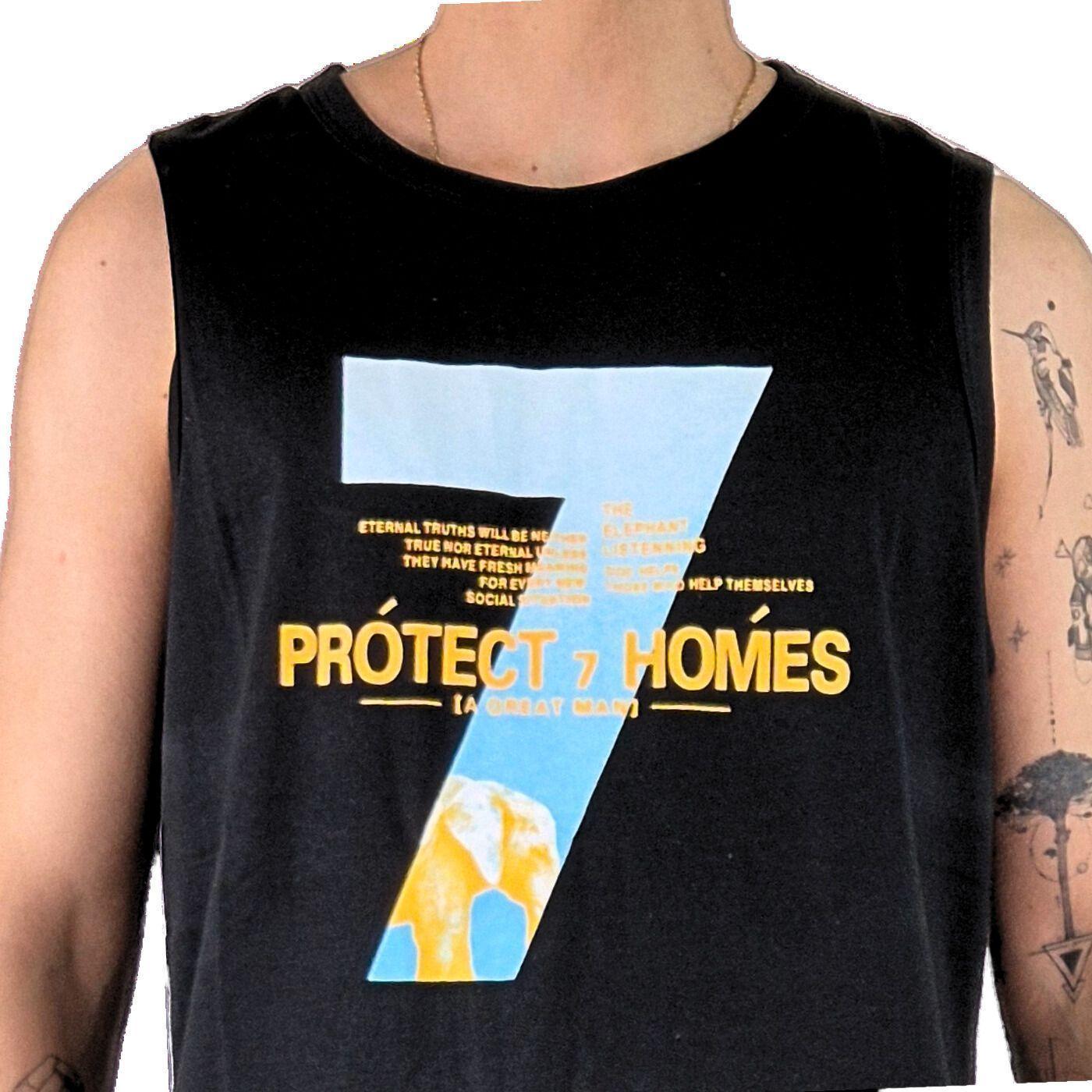 Polera Sin Manga Musculosa Hombre Diseño Colores 294-3