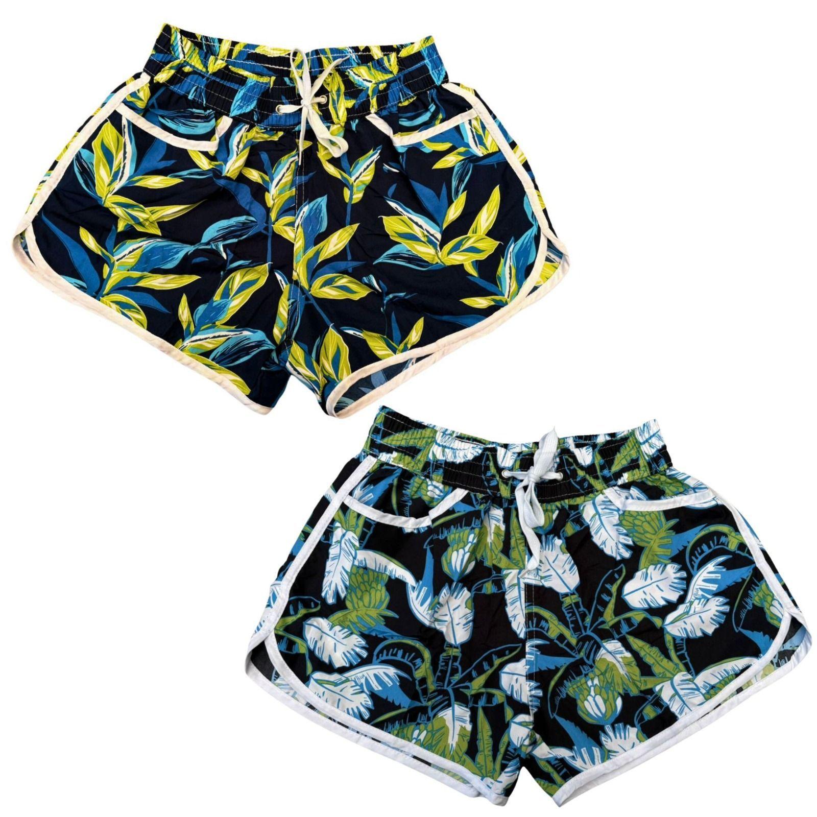 Pack 2 Traje De Baño Mujer Short De Playa Diseños Colores 1210-0