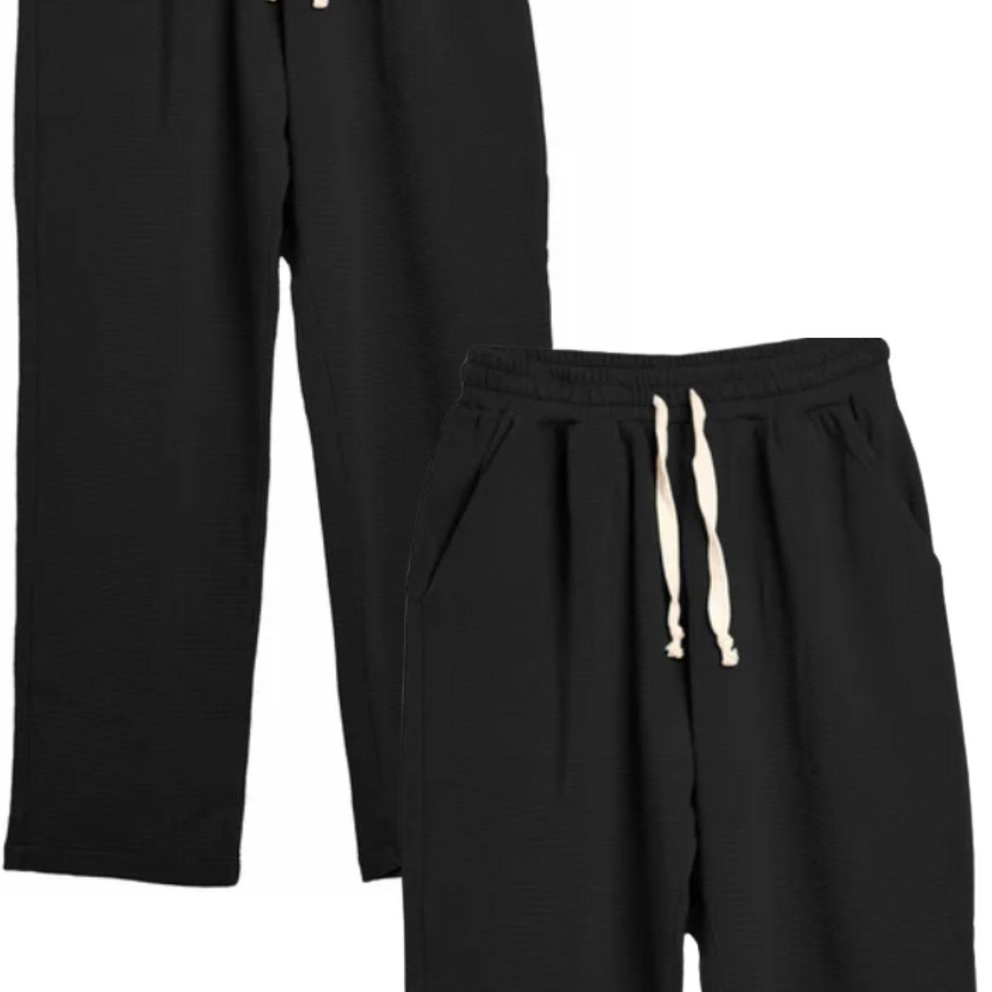 Pantalón Mujer Recto Casual Primavera Verano Algodón Tiro Alto 318-1