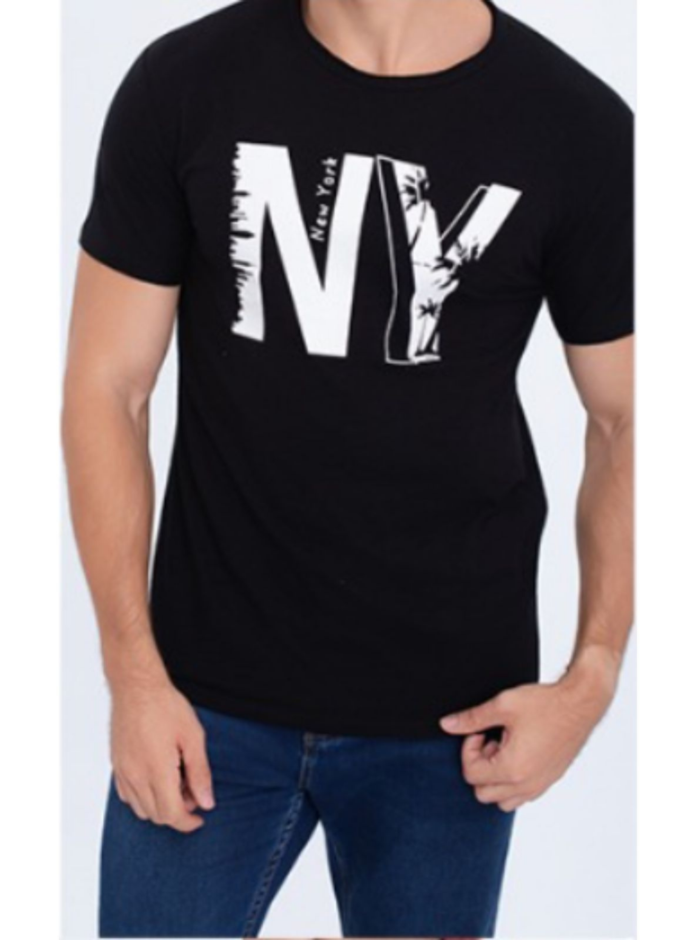 Polera Hombre Algodón Manga Corta Cuello Polo NY 6297-1