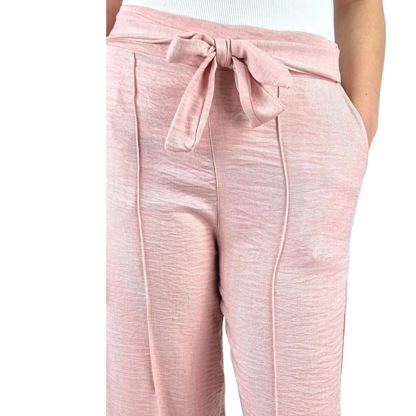 Pantalon Palazzo Mujer Tipo Lino Casual Semi Formal Tiro Alto 890-4