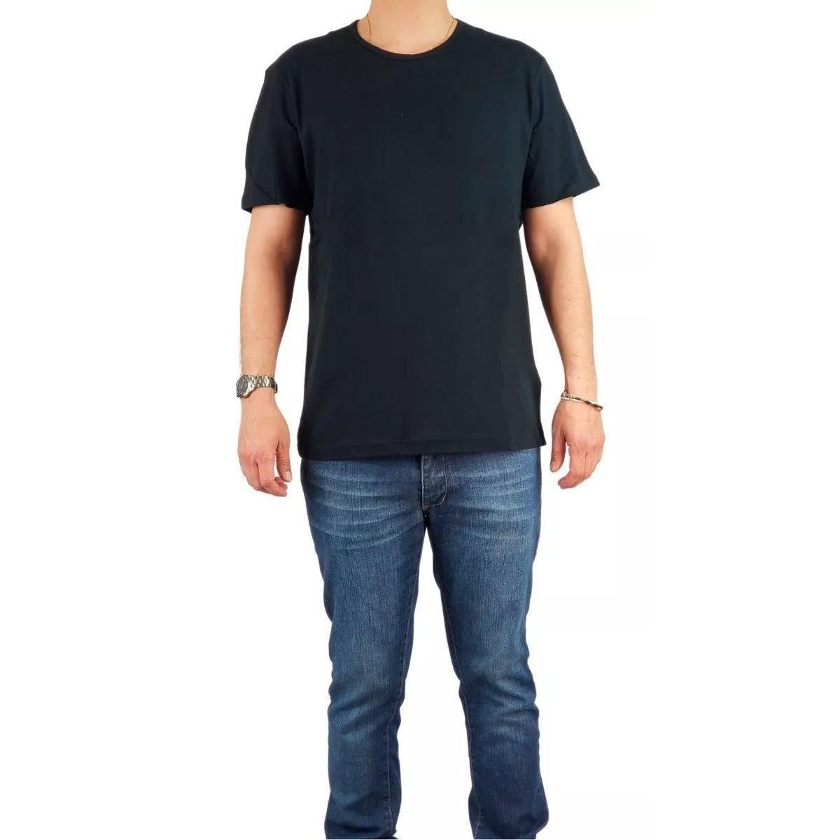 Polera Manga Corta Algodón Hombre Lisa Basic-0