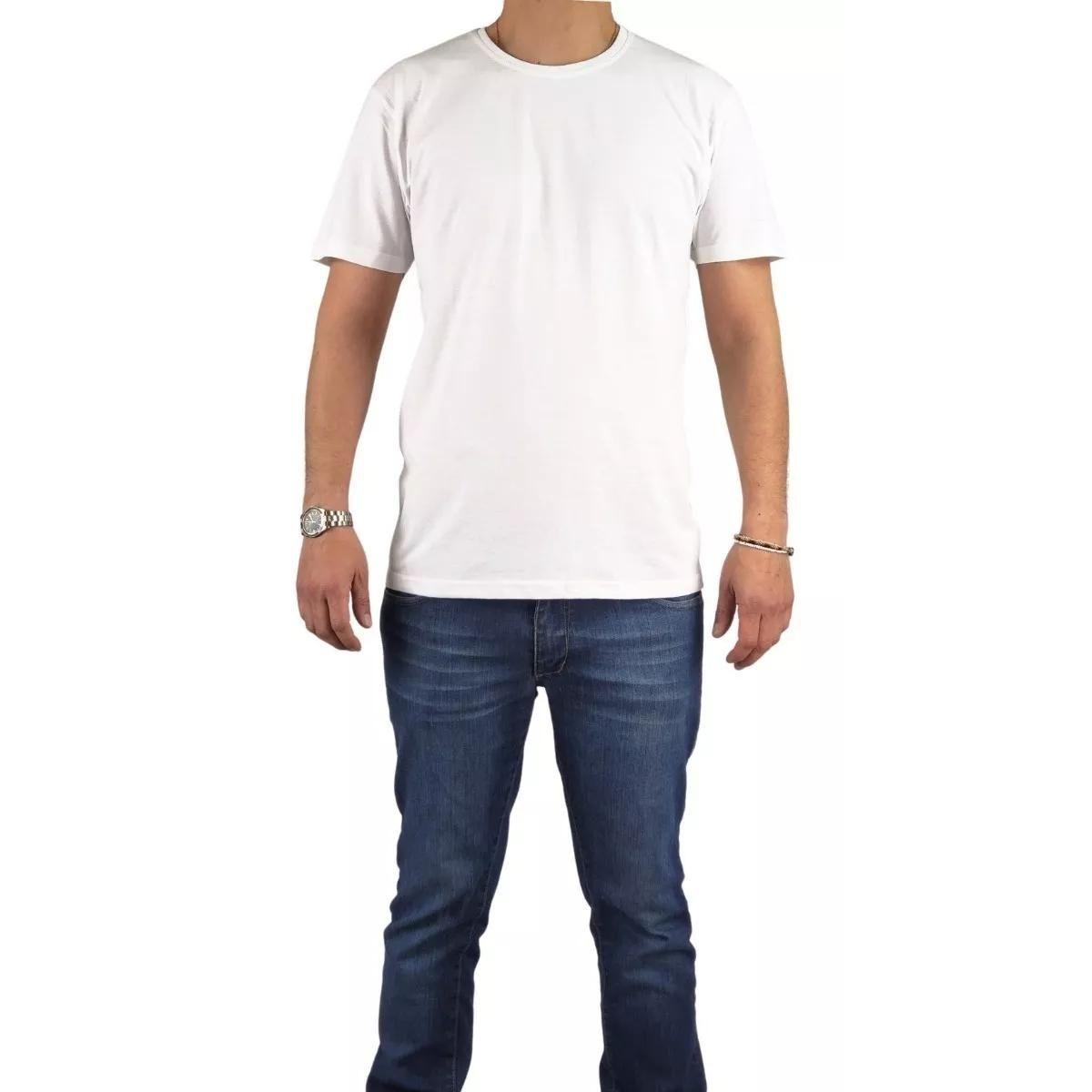 Polera Manga Corta Algodón Hombre Lisa Basic-0