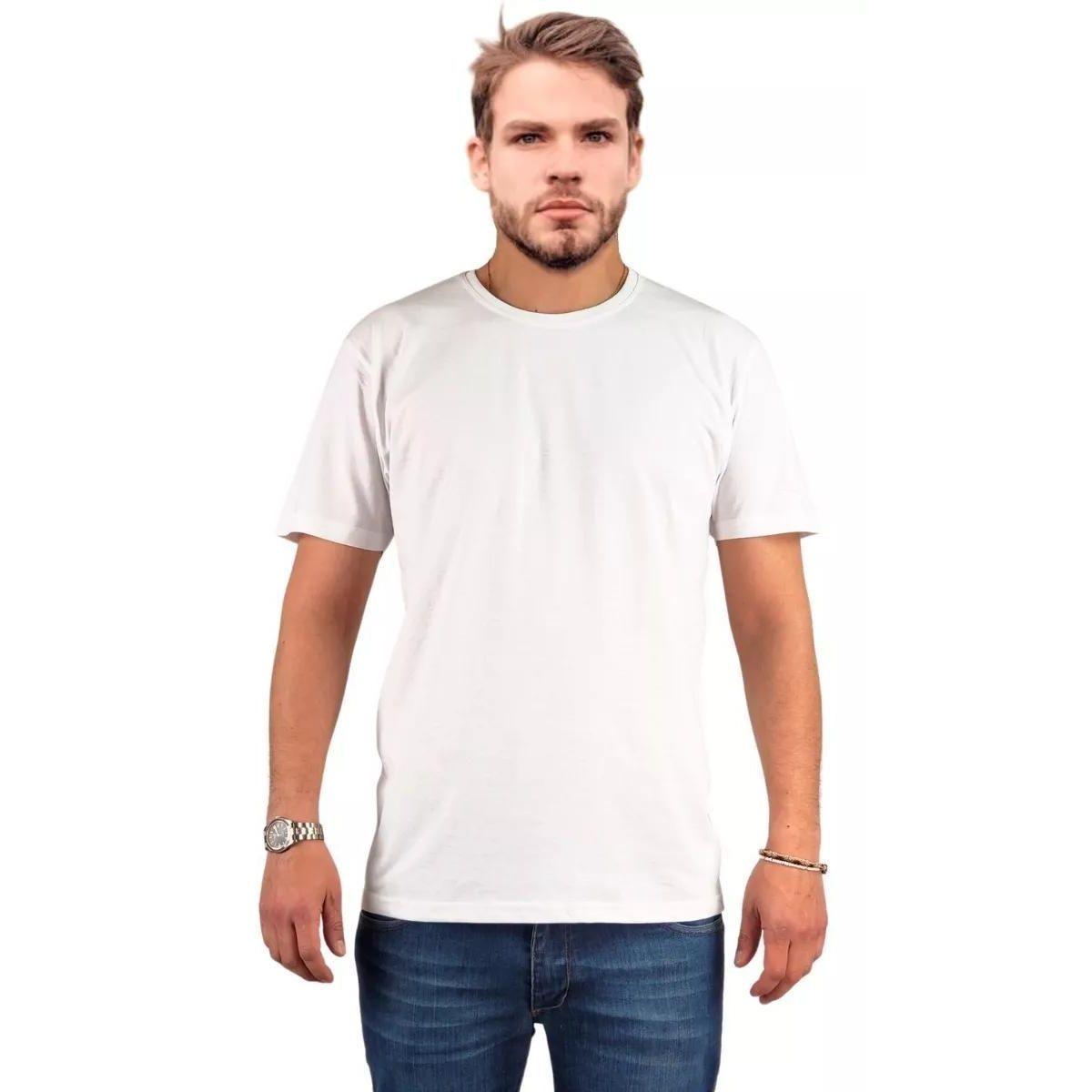 Polera Manga Corta Algodón Hombre Lisa Basic-1