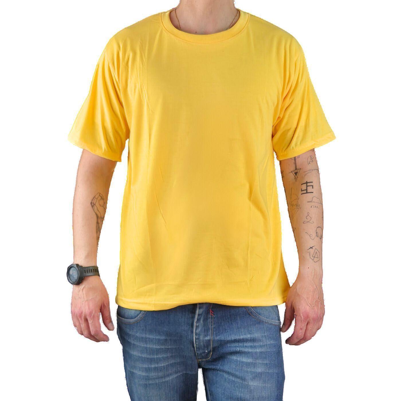 Polera Manga Corta Algodón Hombre Lisa Basic-0