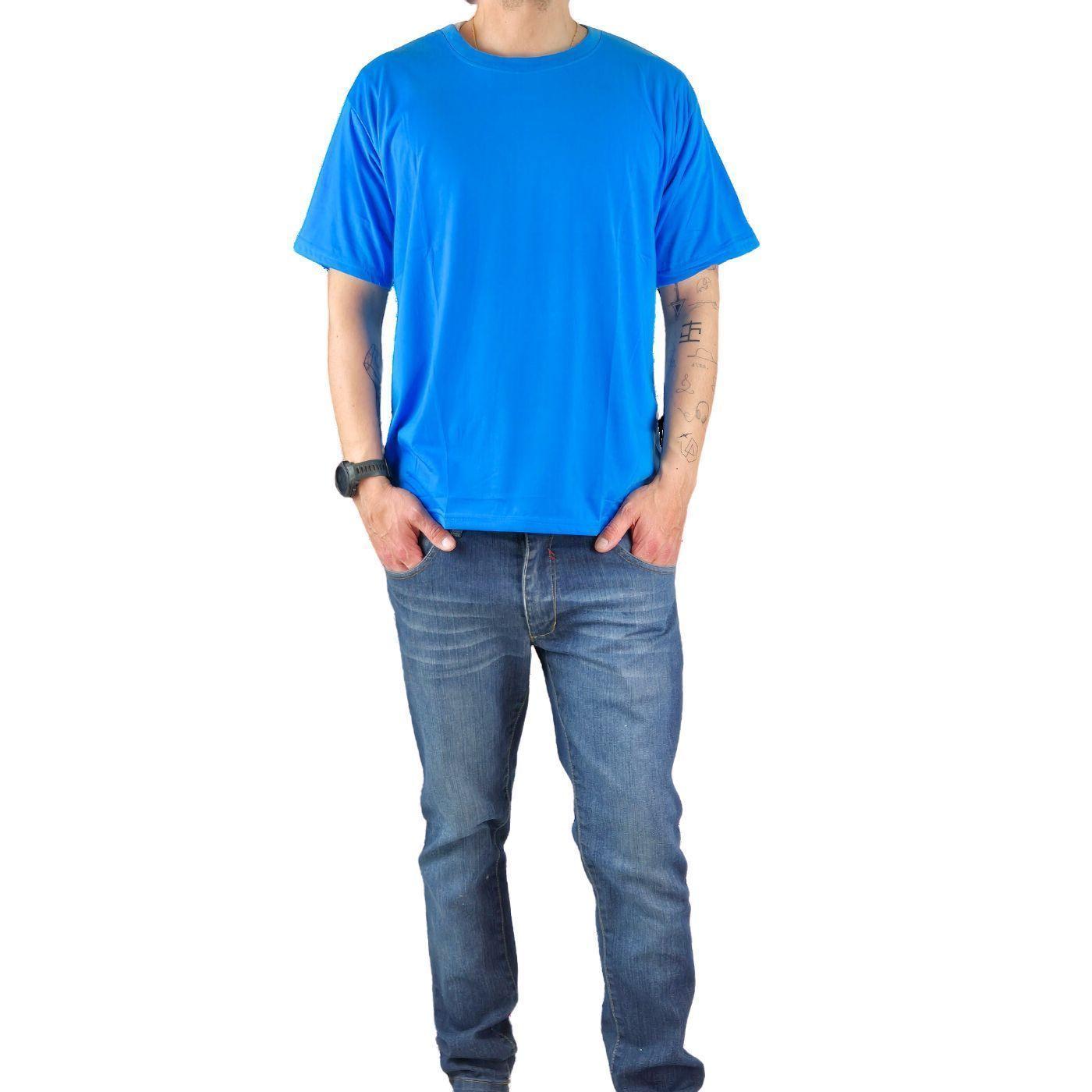 Polera Manga Corta Algodón Hombre Lisa Basic-0