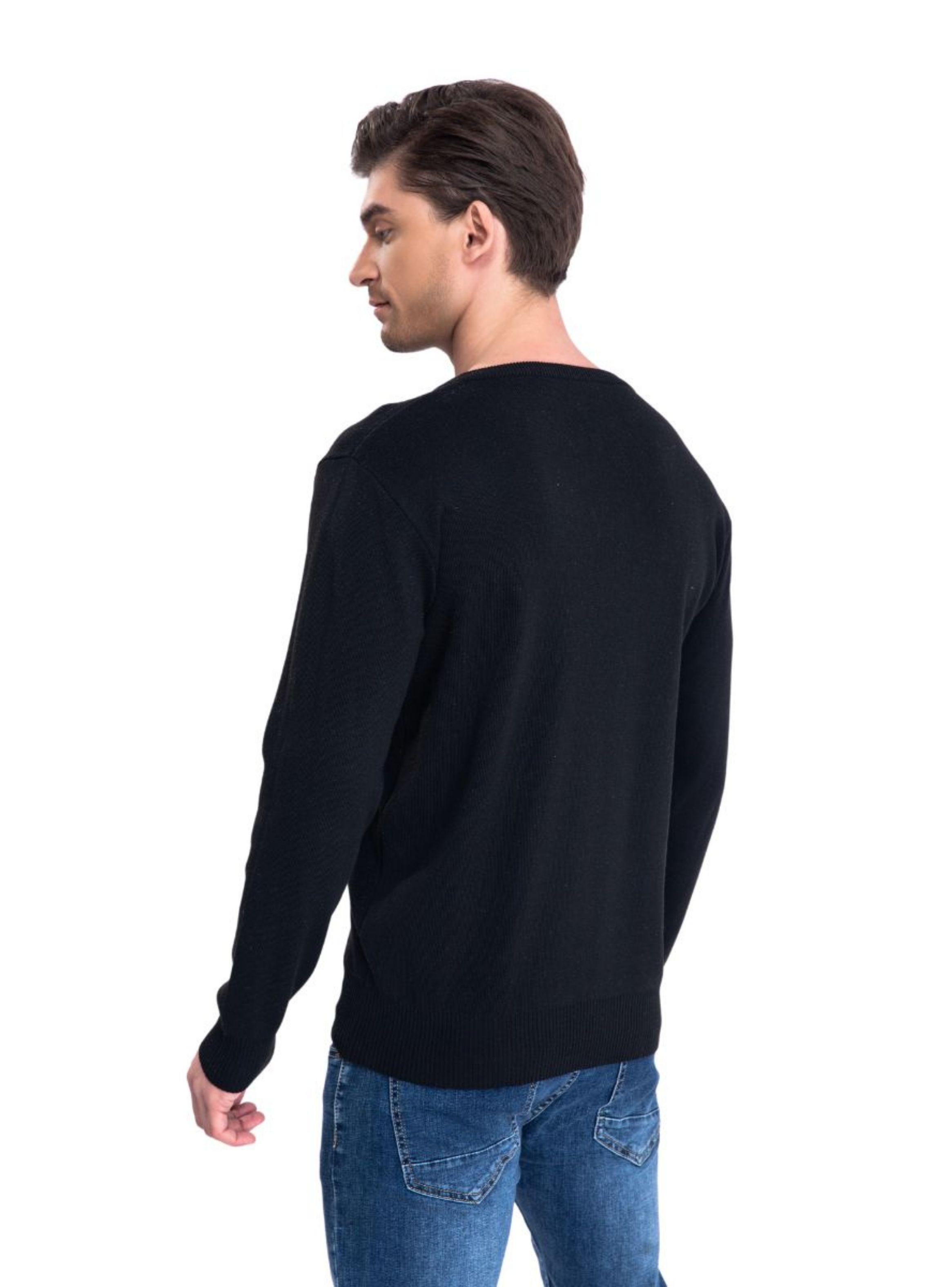 Sweater Tejido Hilo Hombre Cuello V Colores 151-1