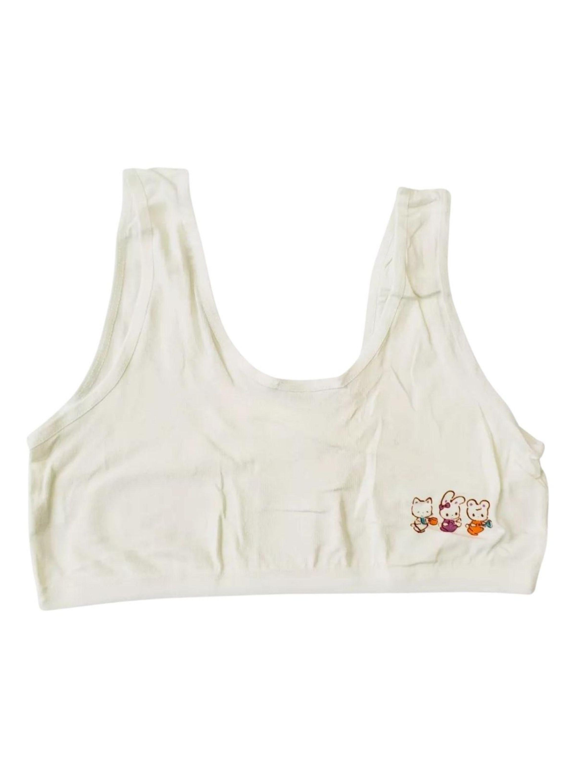 Pack 2 Sosten Juvenil Niñas Lolas Algodón Suave GATITO 478-0