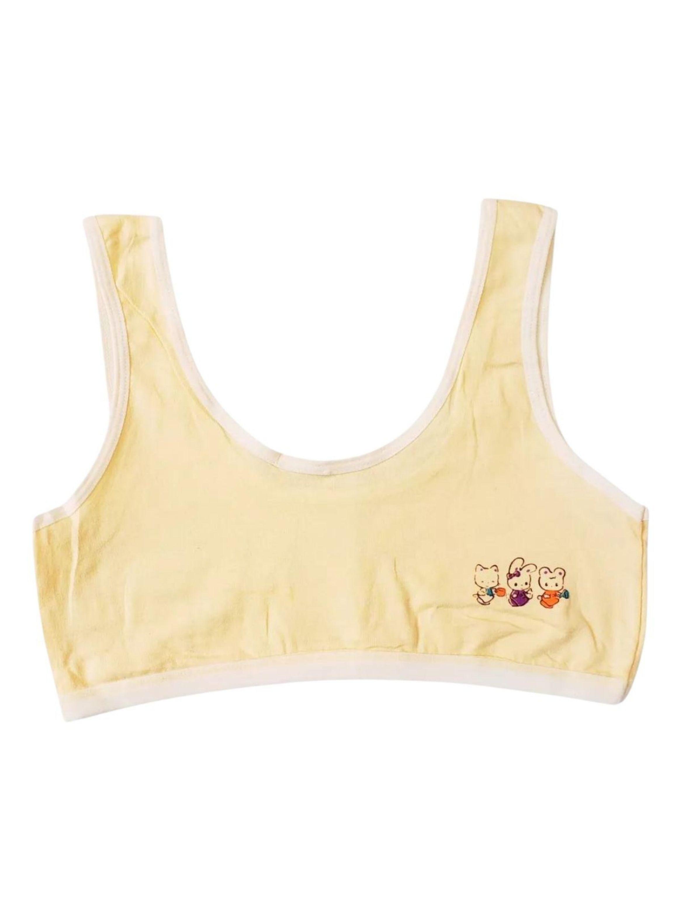 Pack 2 Sosten Juvenil Niñas Lolas Algodón Suave GATITO 478-1