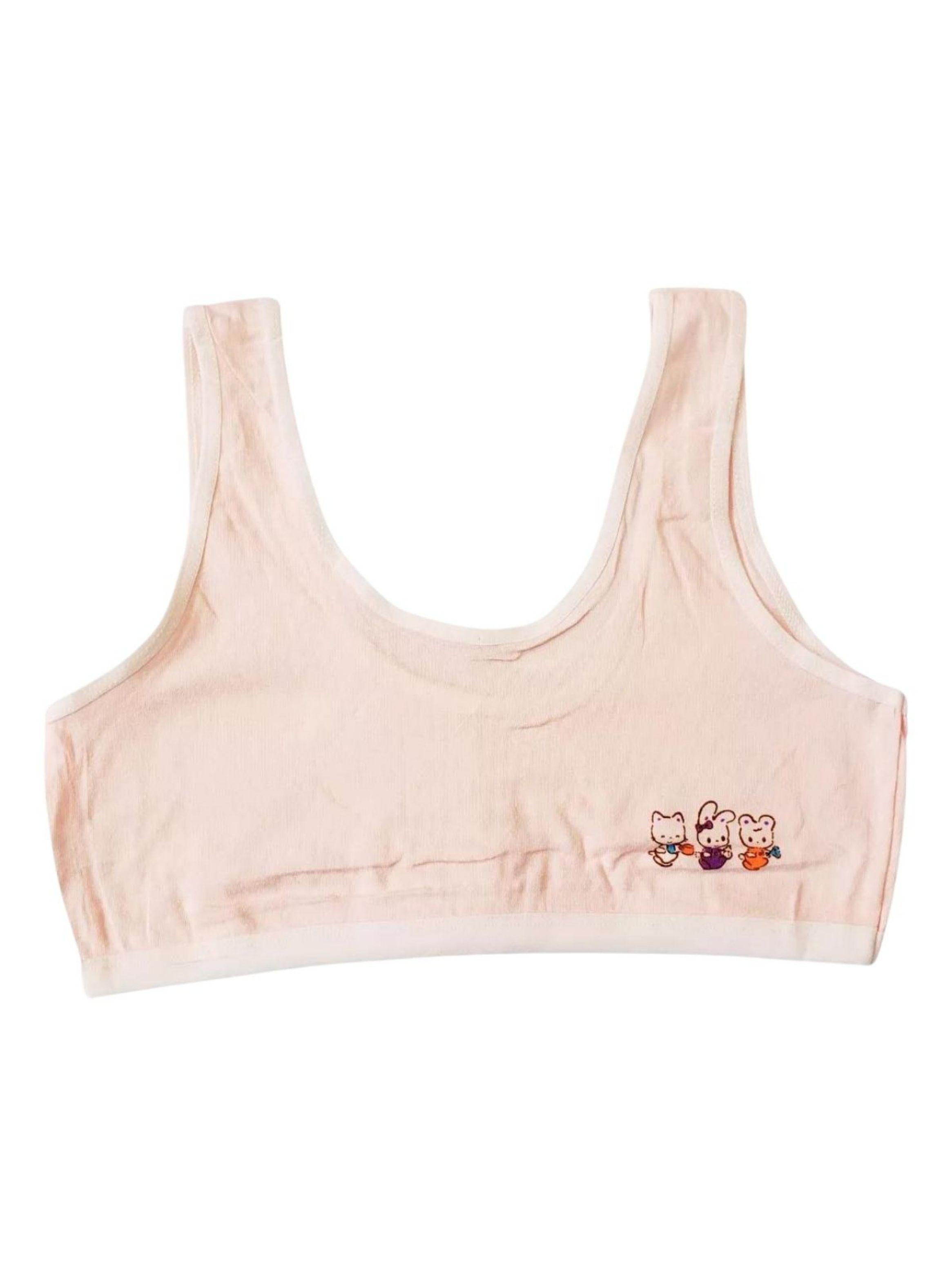 Pack 2 Sosten Juvenil Niñas Lolas Algodón Suave GATITO 478-3