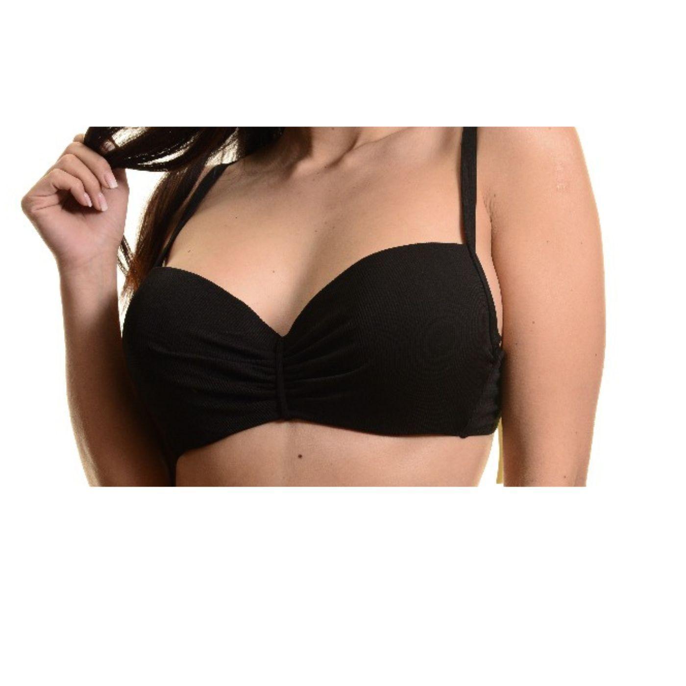 Traje de Baño Mujer Acanalado Bikini Tiro Alto 8334-2