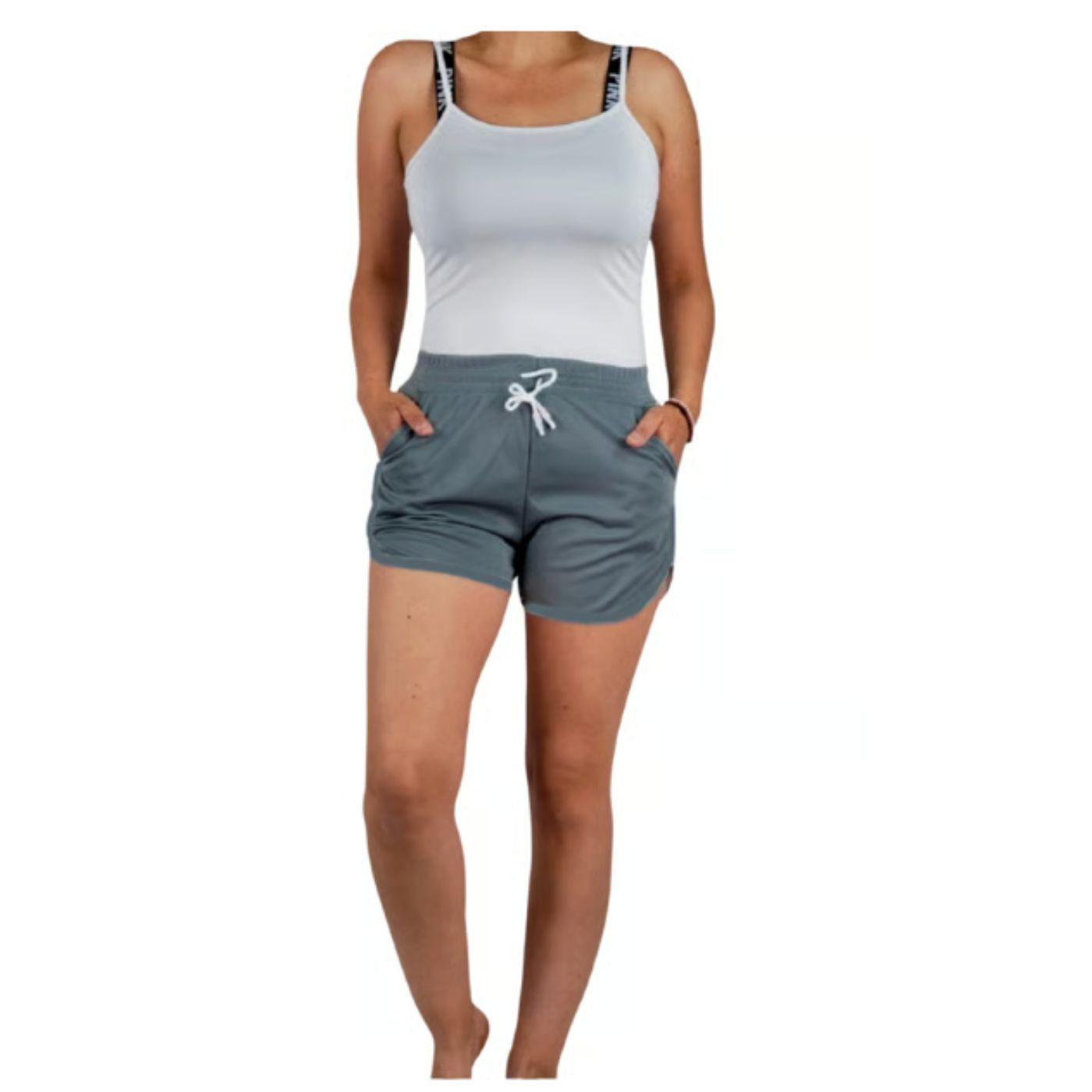 Short Algodon Deportivo Mujer Verano Bolsillos 295-0