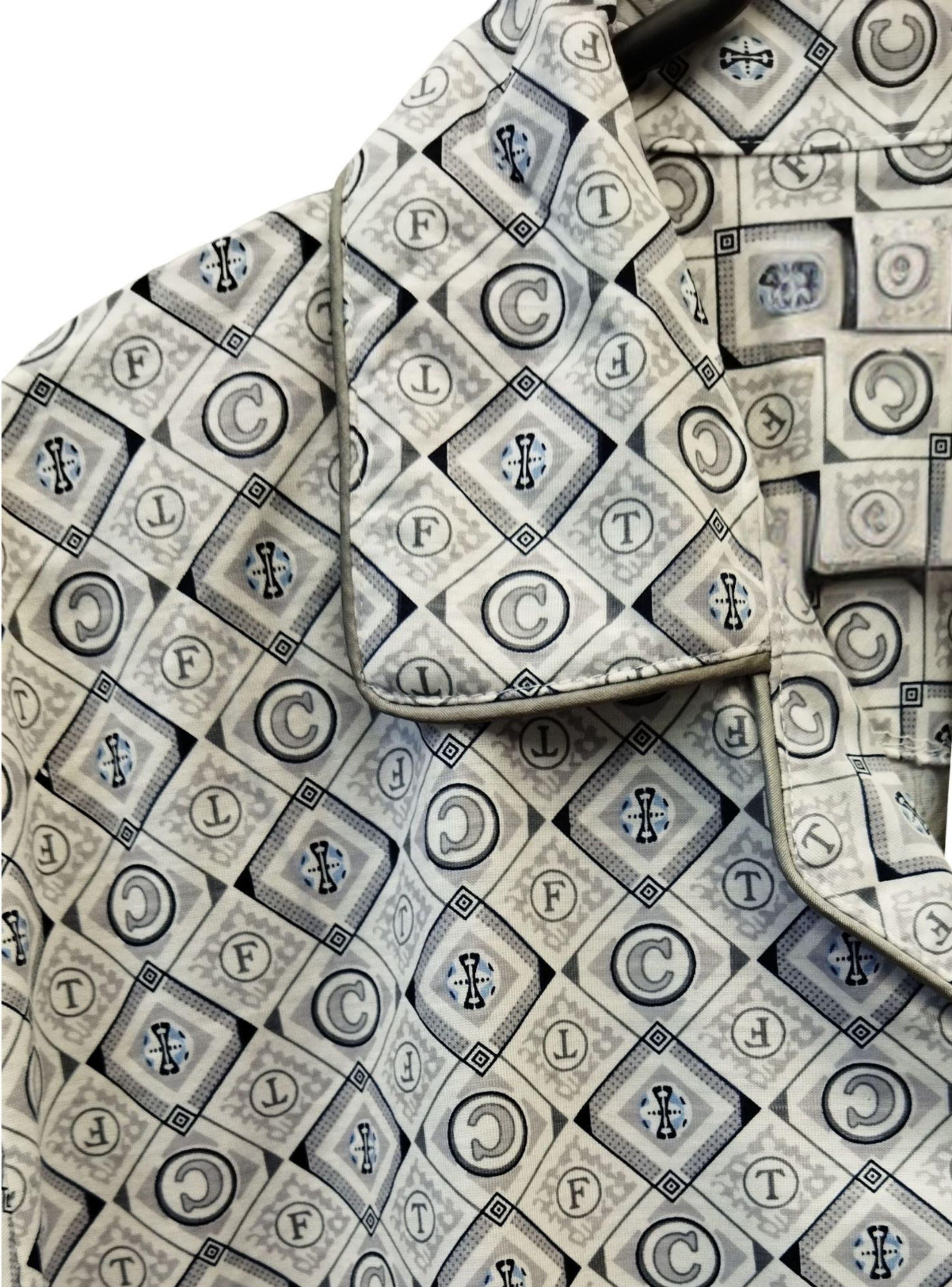 Pijama Hombre Verano Pantalón Y Polera Manga Corta Con Botones 8888-3