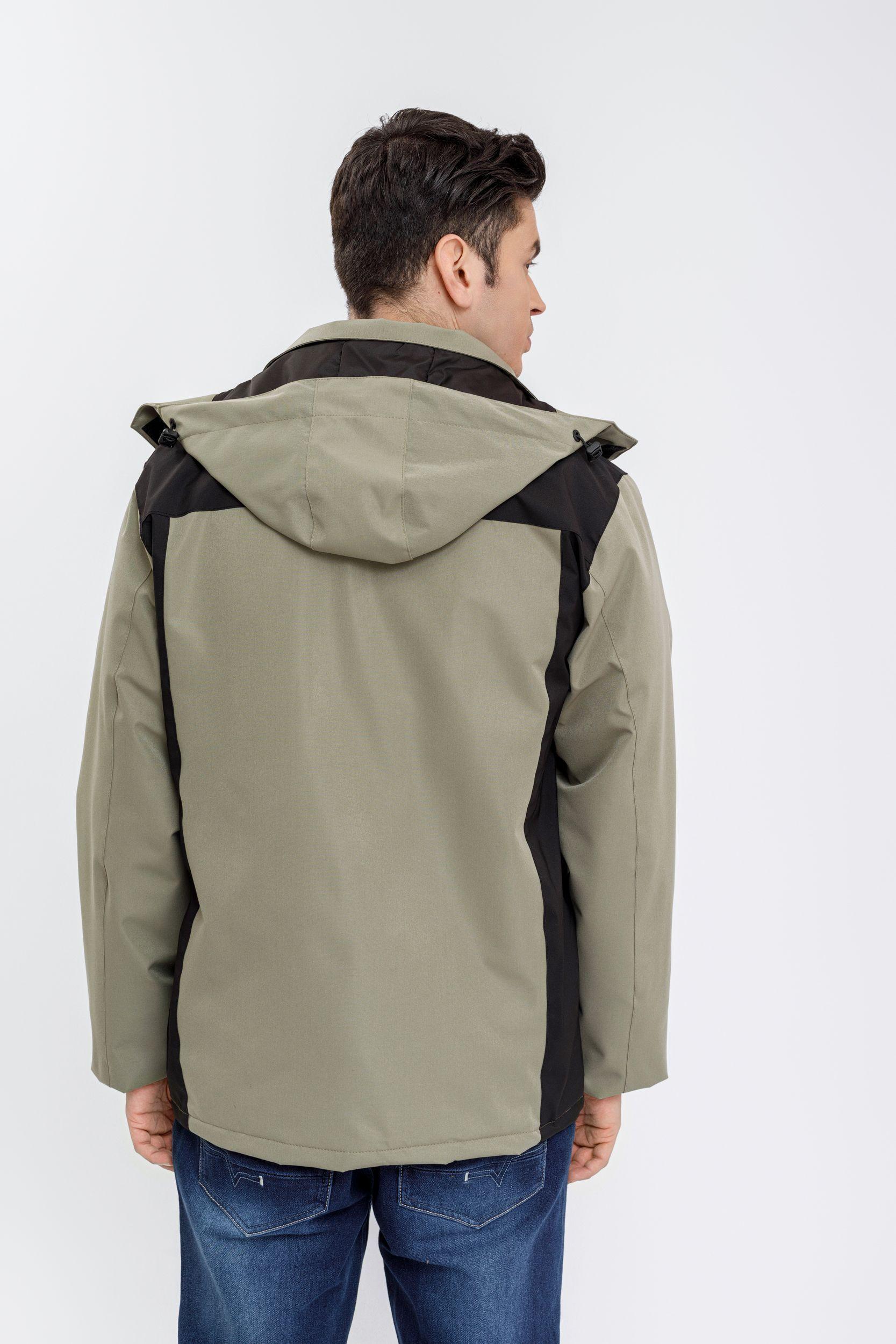 Chaqueta Impermeable Hombre Forro Interior Piel Capucha 0002-3