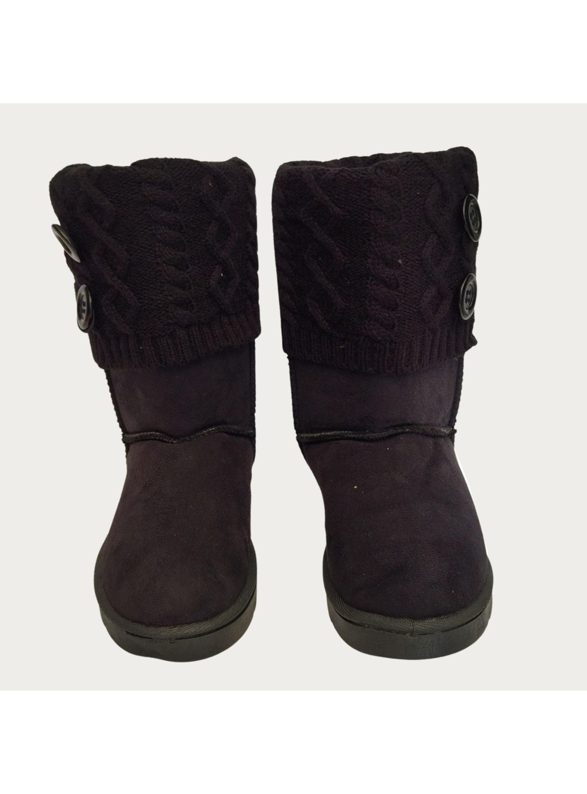 Botas Larga Mujer Forro Interior Chiporro Con Botones 5186-2