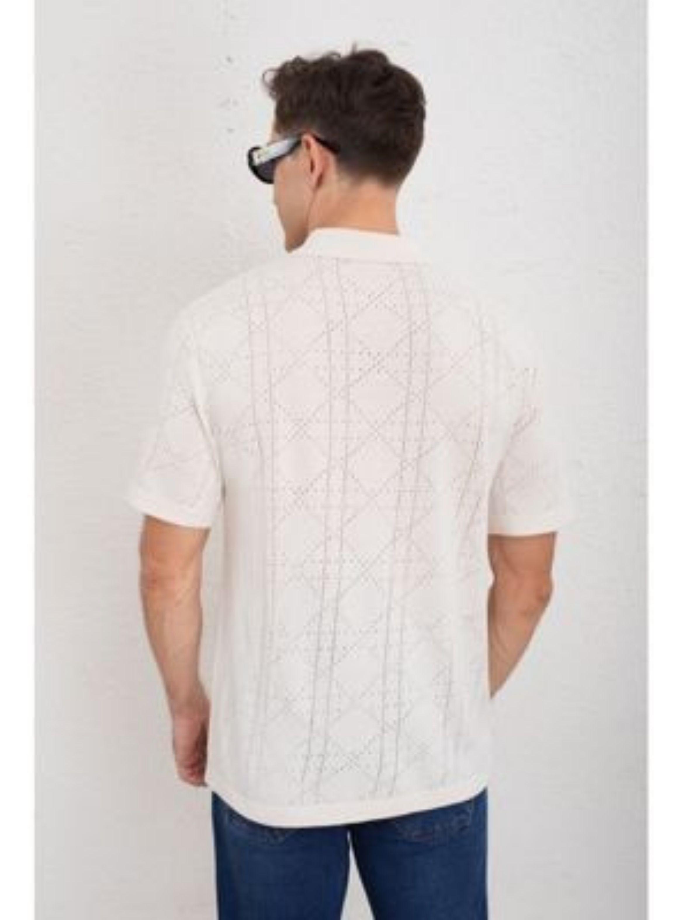 Camisa Hombre Hilo Algodon Verano Calidad Premium Diseño 7222-3