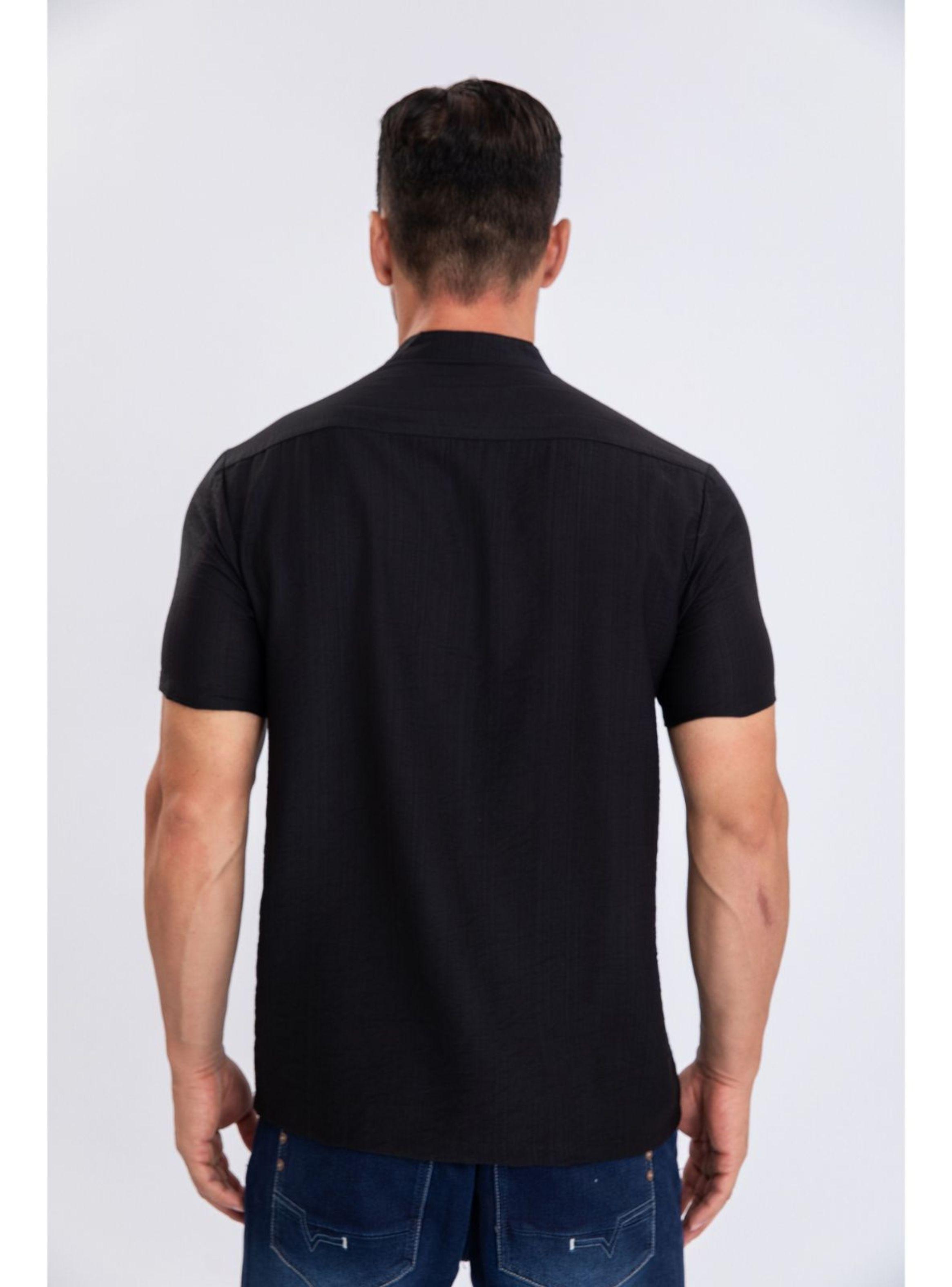 Camisa Polera Verano Manga Corta Hombre Cuello Mao Fashion 152-2