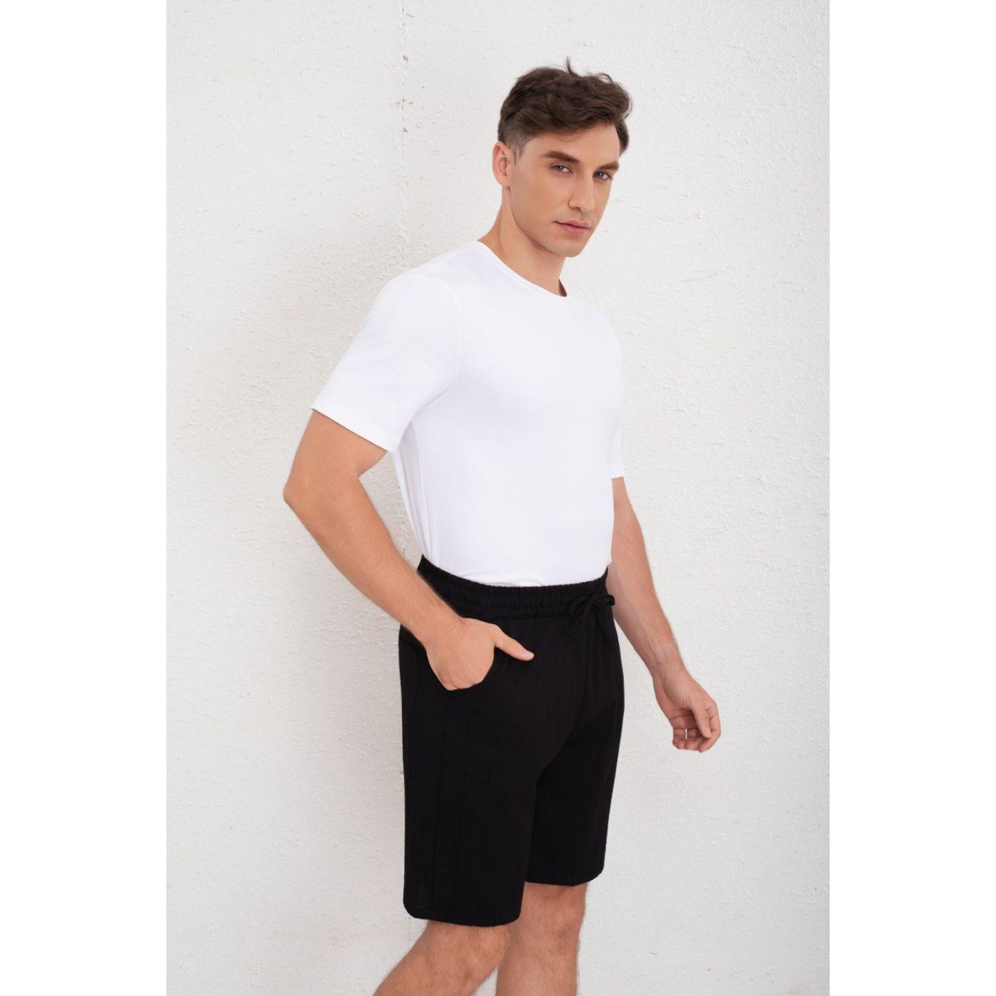 Short Cargo Bermuda Hombre Tipo Lino Temporada Primavera Verano 7145-2