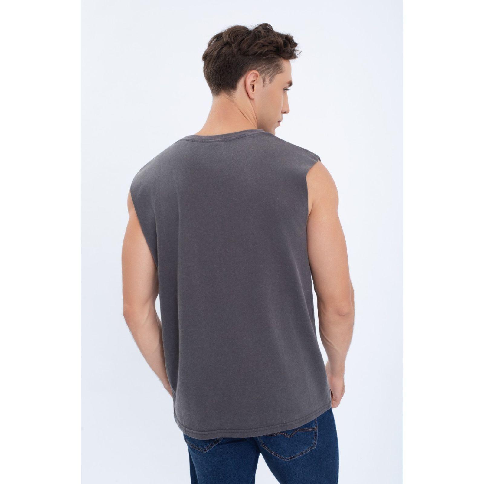Polera Musculosa Hombre Algodón Sin Mangas Colores Letras 7601-3