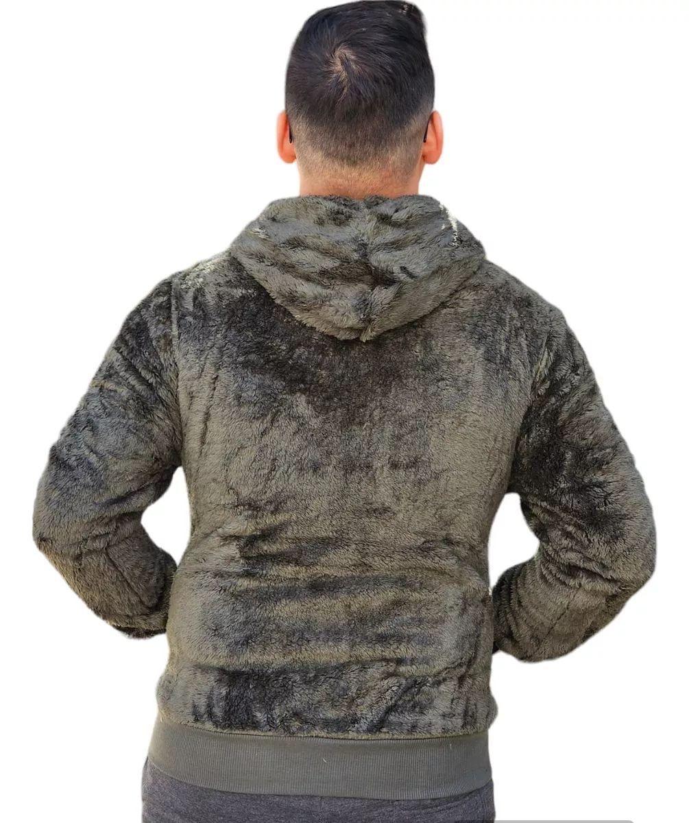 Polerón Peludo Canguro Hombre Premium 0253-2