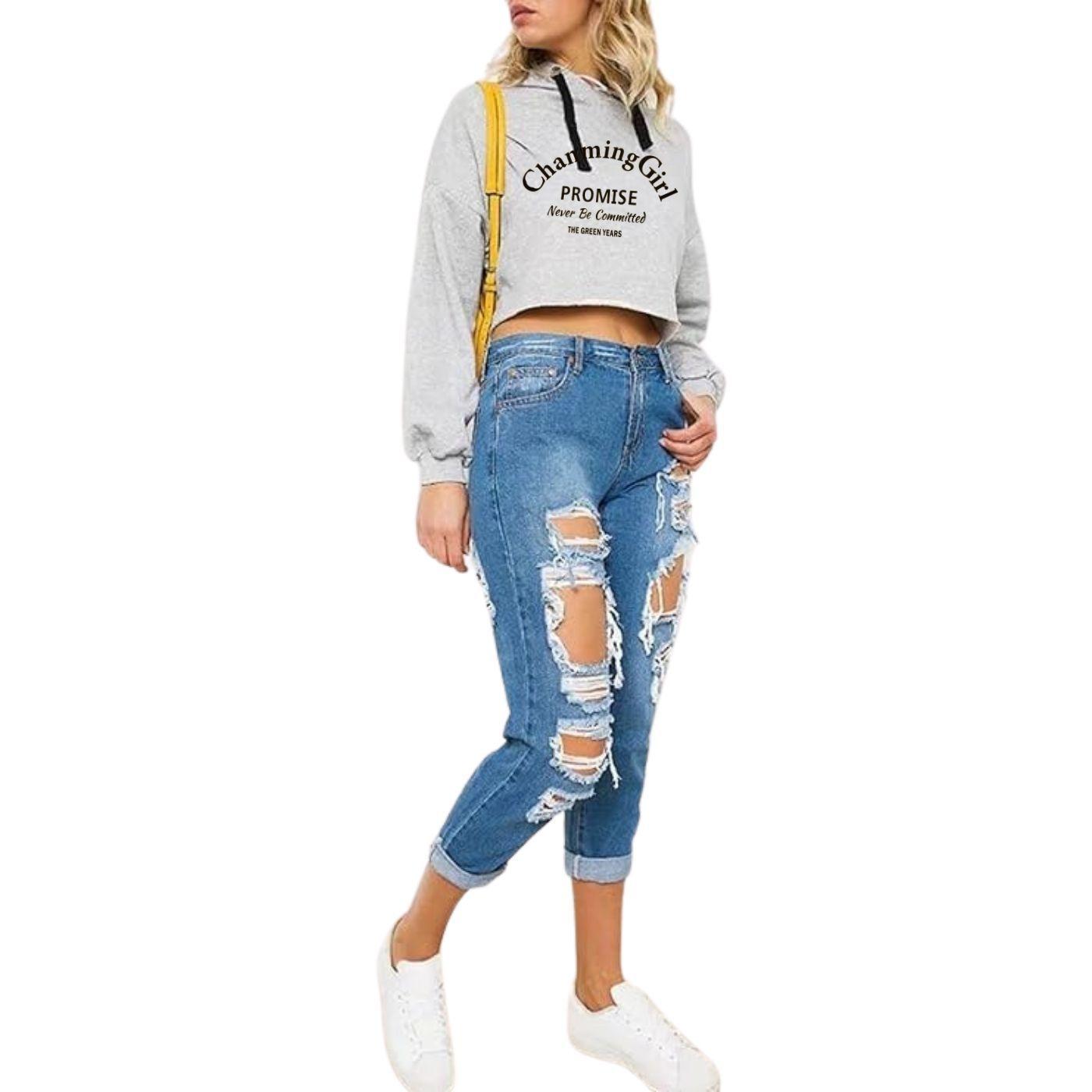 Polerón Deportivo Mujer Corto Gorro Verano Colores 0242-1