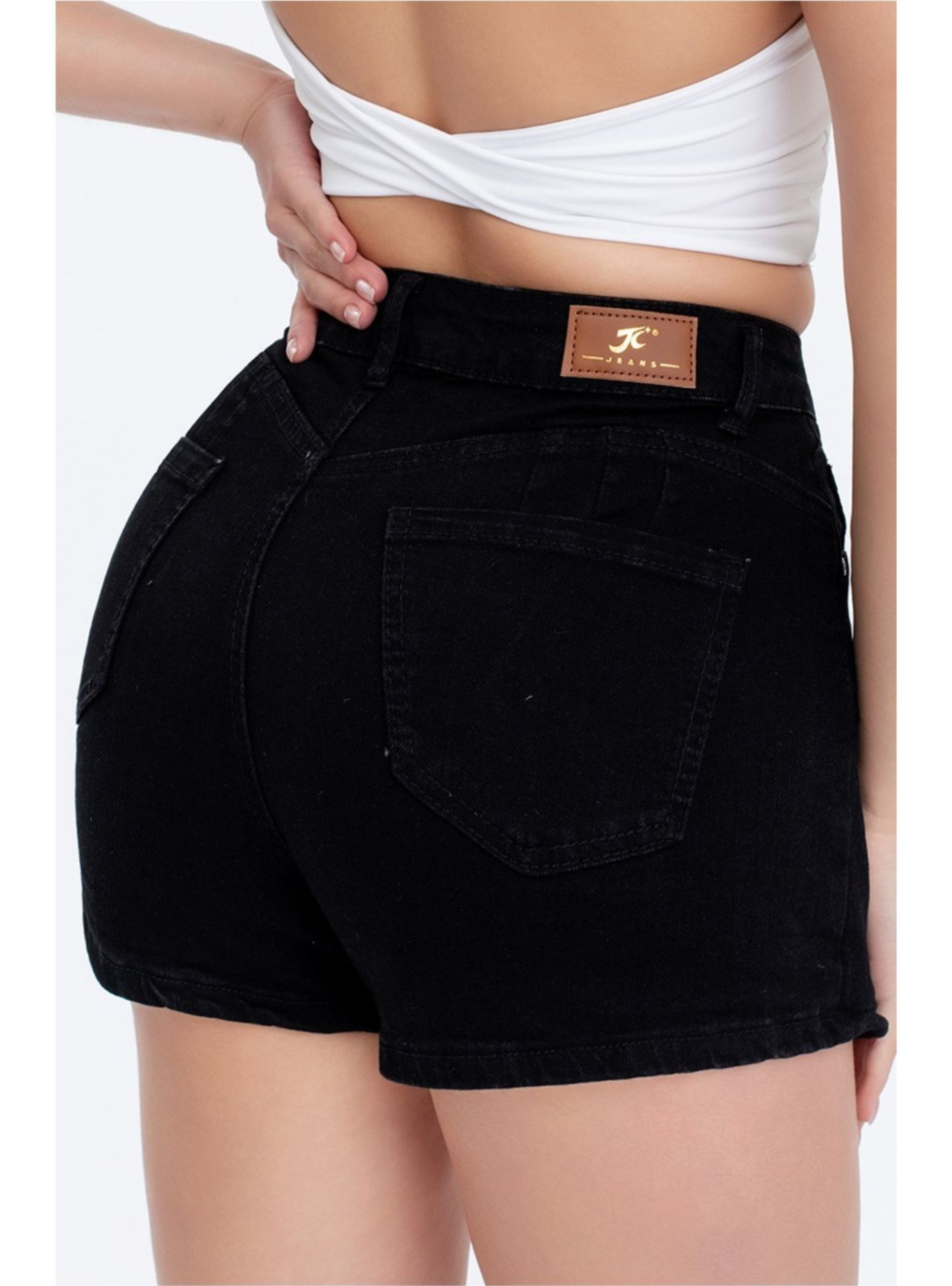 Short Tipo Mini Falda Juvenil Jeans Premium Elasticada 3019-3