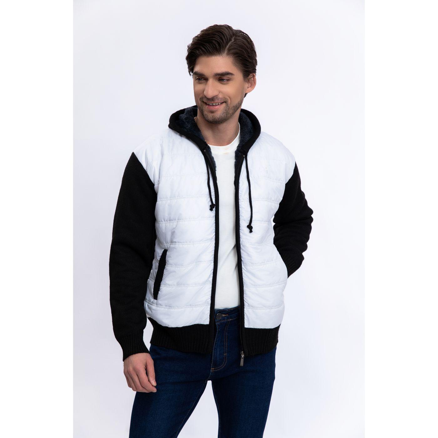 Chaqueta Hombre Forro Interior Piel Capucha Bolsillos Cierre 7176-1