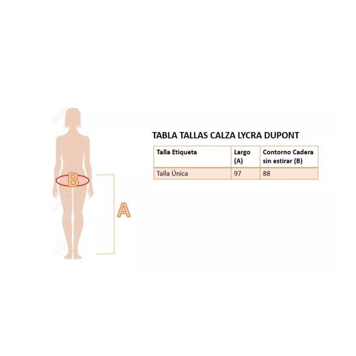 Calza Lycra Deportiva Mujer Tiro Alto Dupont Tela Altobrillo 548-3
