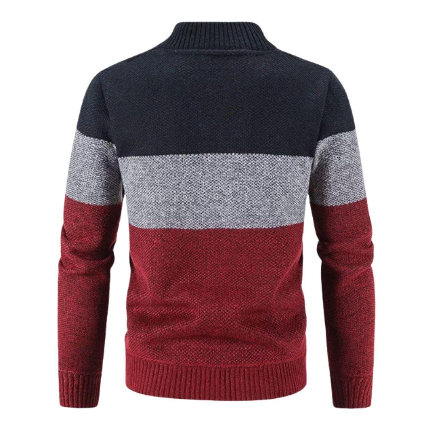 Sweater Chaqueta Cuello Subido Algodón Forro Piel 7170-3
