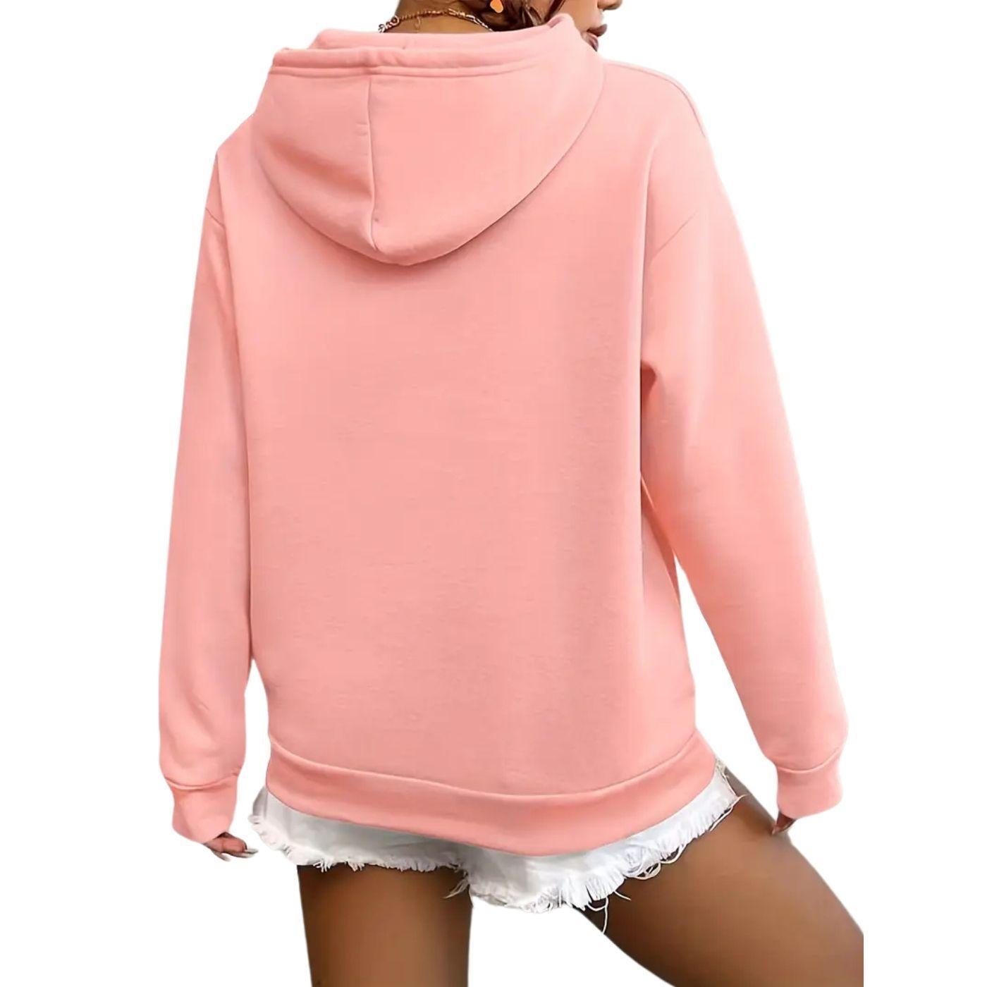 Polerón Canguro Mujer Algodón Bolsillo Verano Colores 7537-4