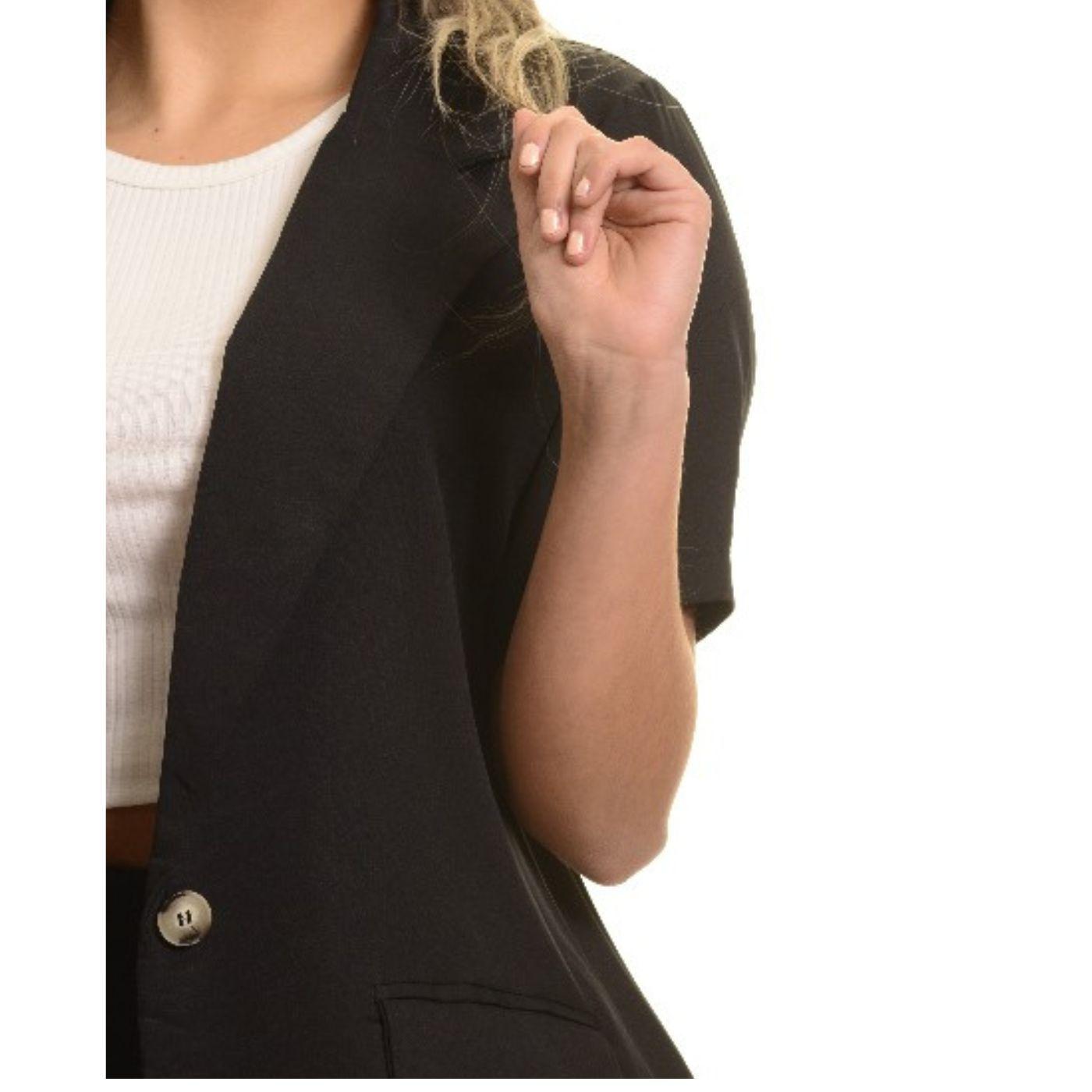 Conjunto Mujer Dos Piezas Short Blazer Semi formal Casual 3100-2