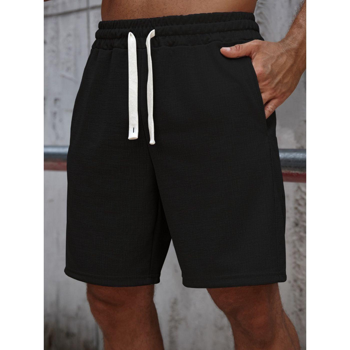 Short Hombre Bermuda Tipo Lino Tendencia Urbana Liso 0266-1
