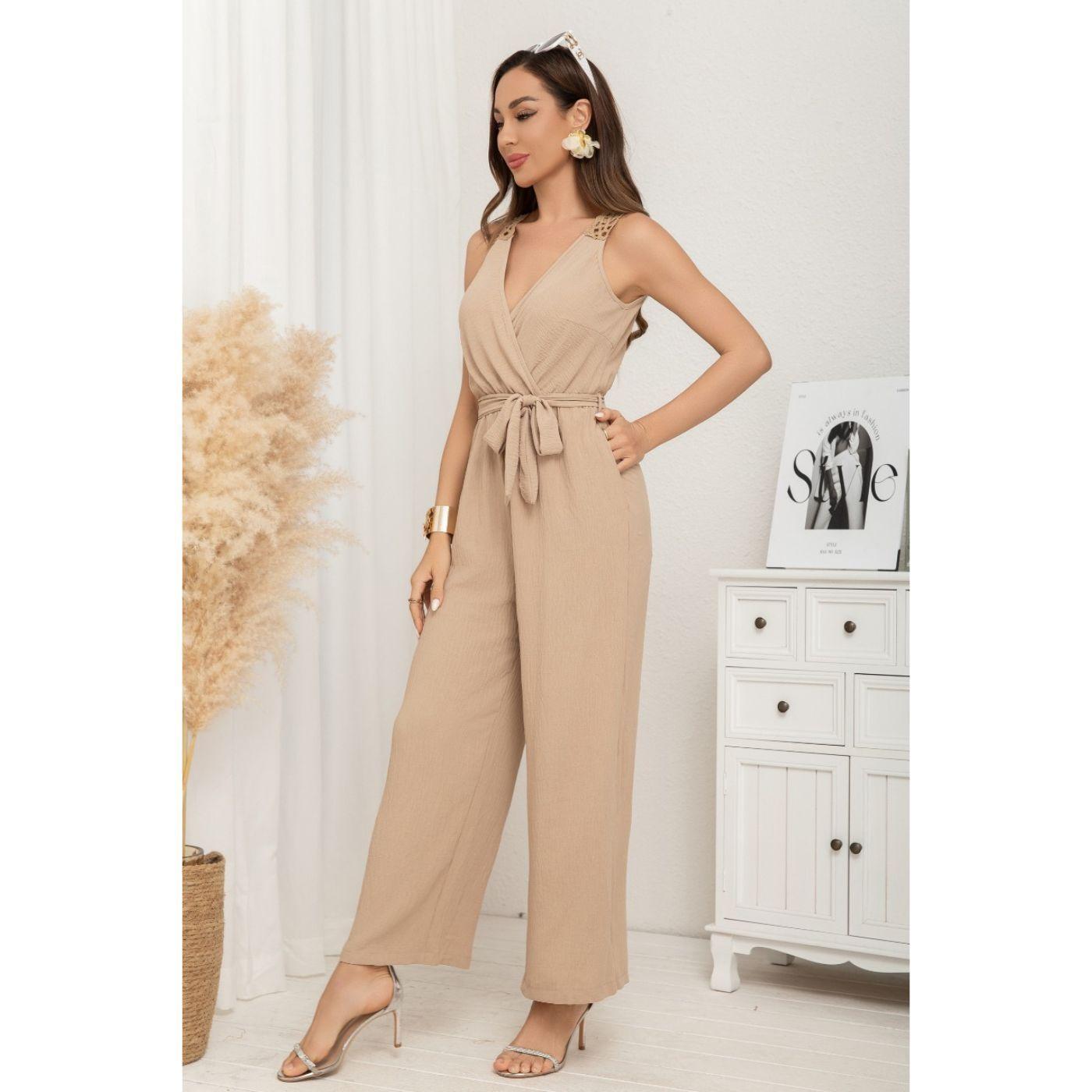 Enterito Semi Formal Casual Calidad Premium Espalda Macramé 3388-1