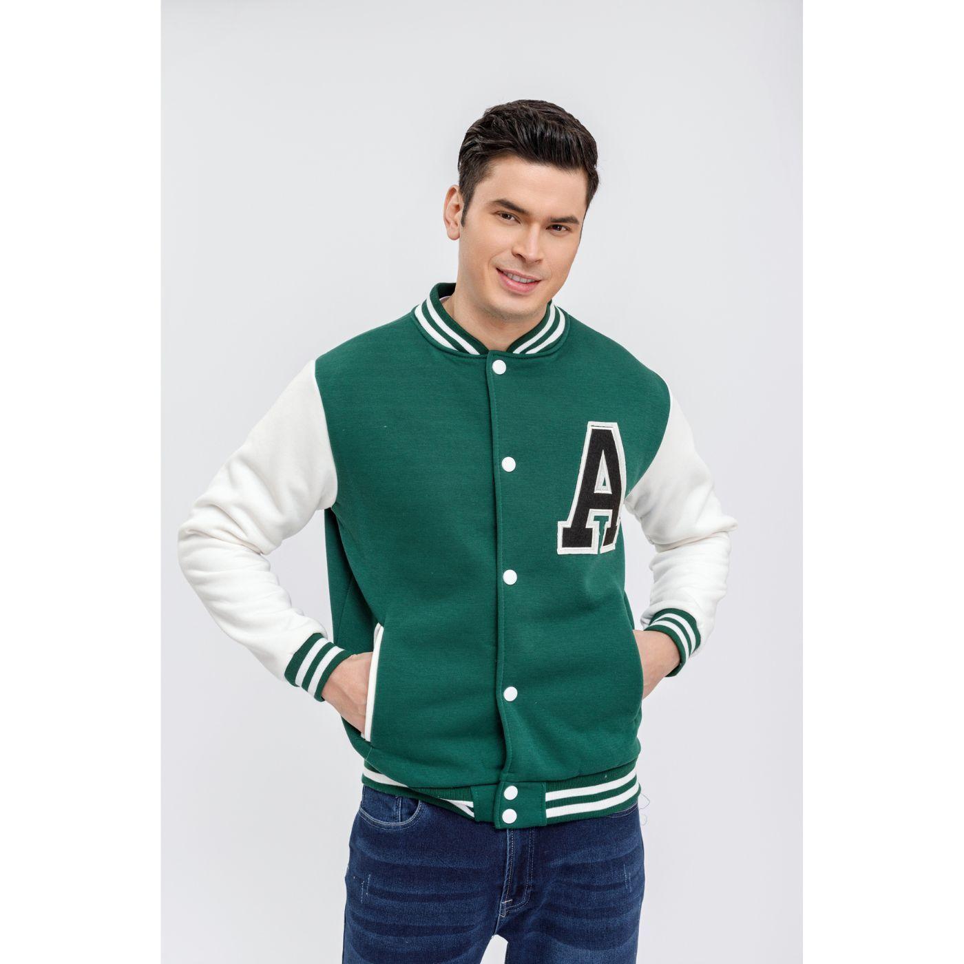 Chaqueta Universitaria Hombre Gruesa Forro Piel Bolsillos 7579-2