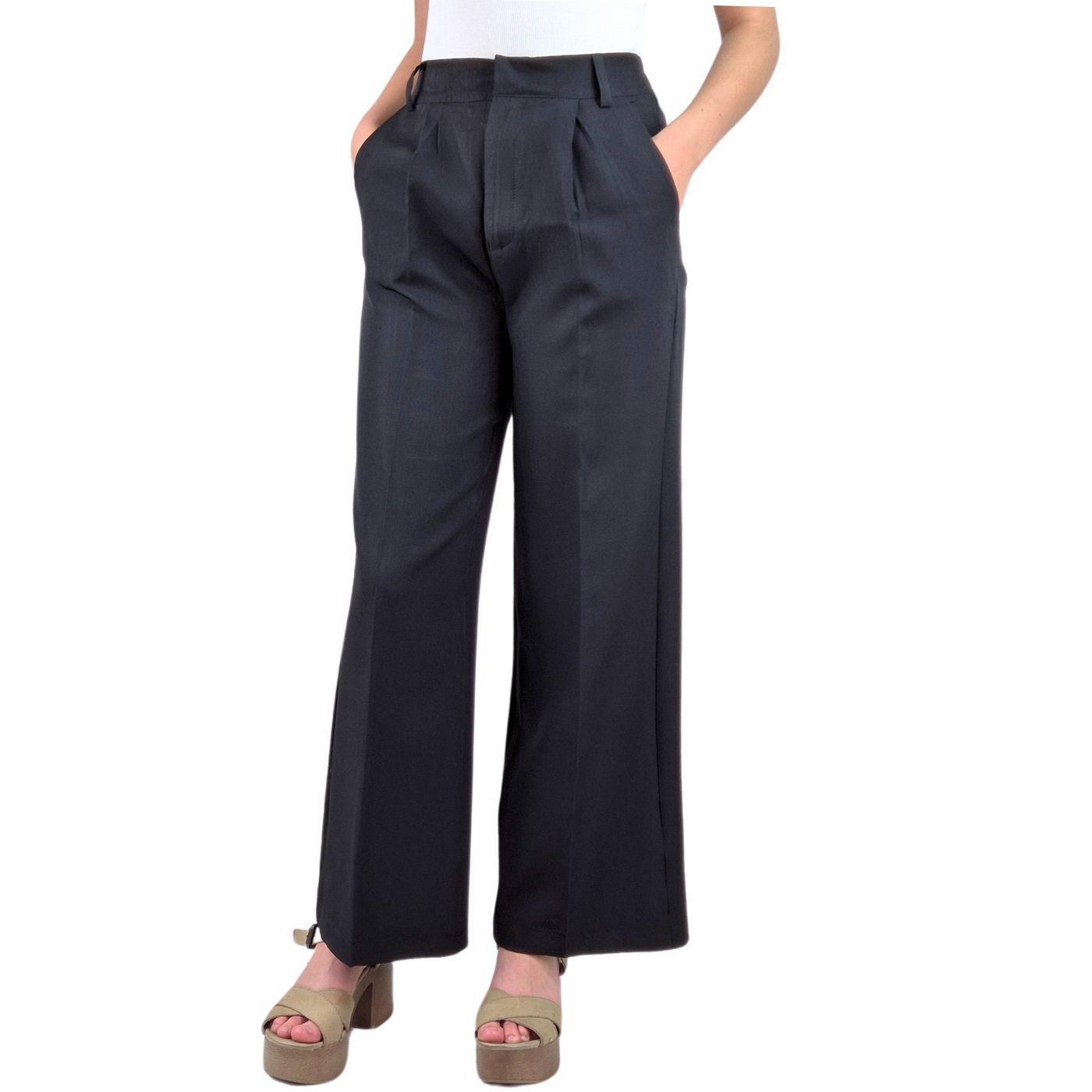 Pantalón Sastrero Mujer Vestir Semi Formal Casual Tiro Alto 056-2
