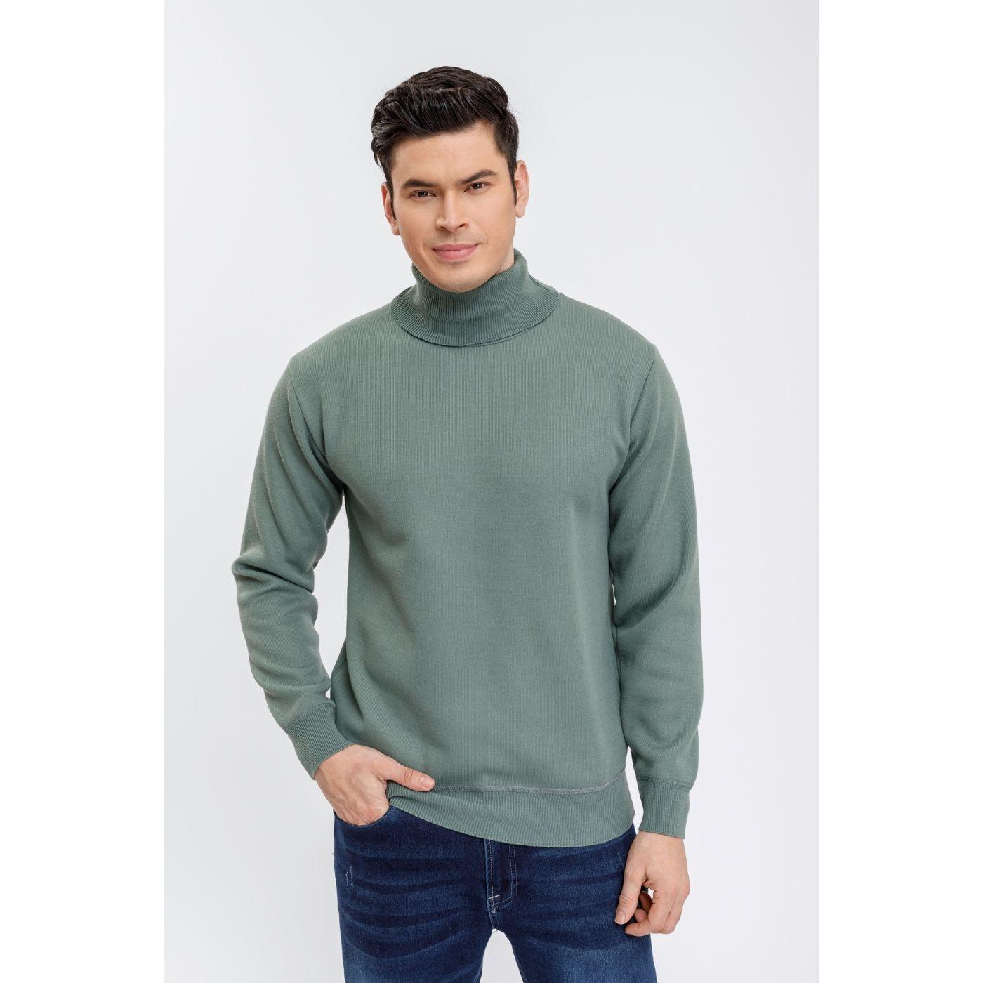 Sweater Tejido Frisado Hombre Cuello Subido Excelente Calidad 7191-0
