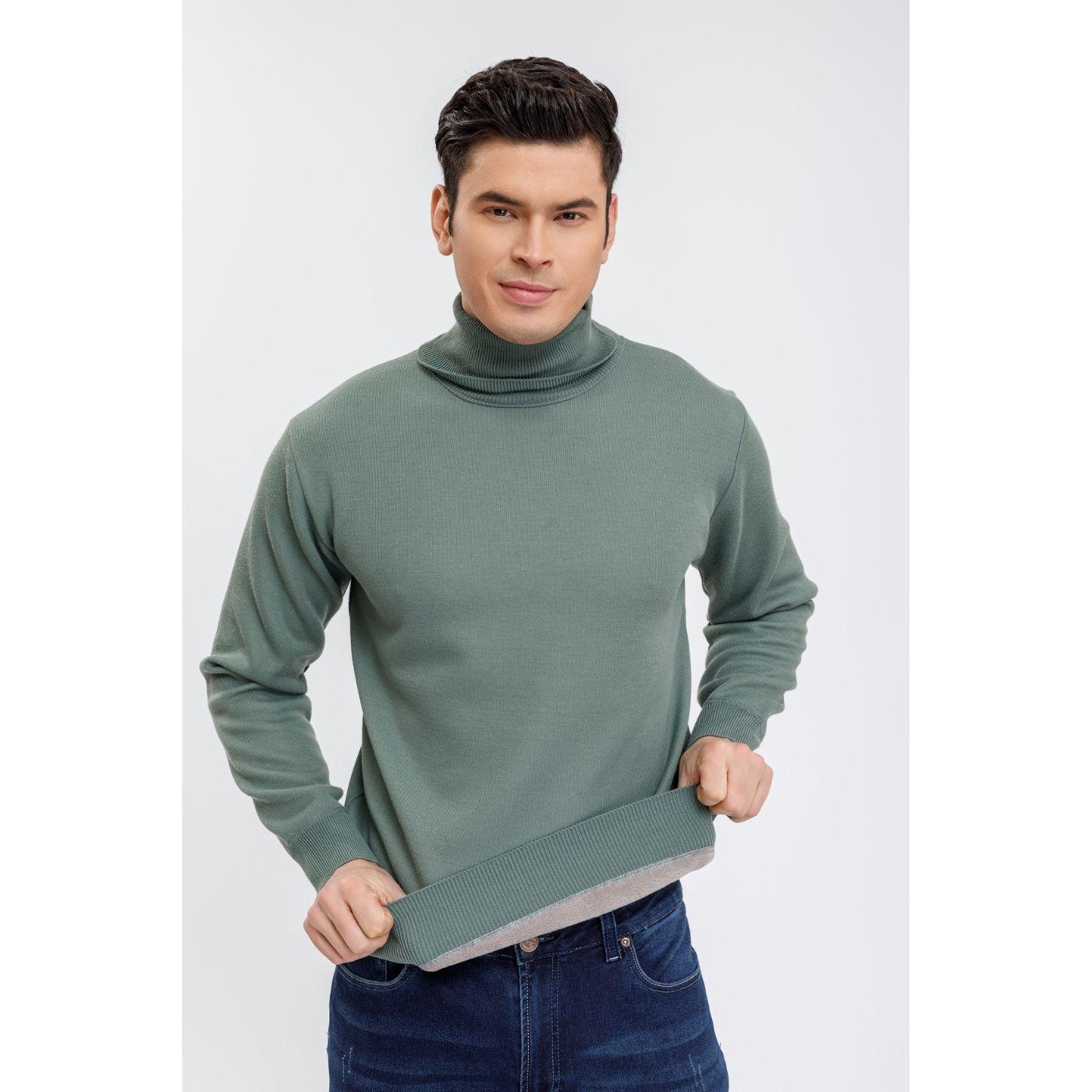 Sweater Tejido Frisado Hombre Cuello Subido Excelente Calidad 7191-1
