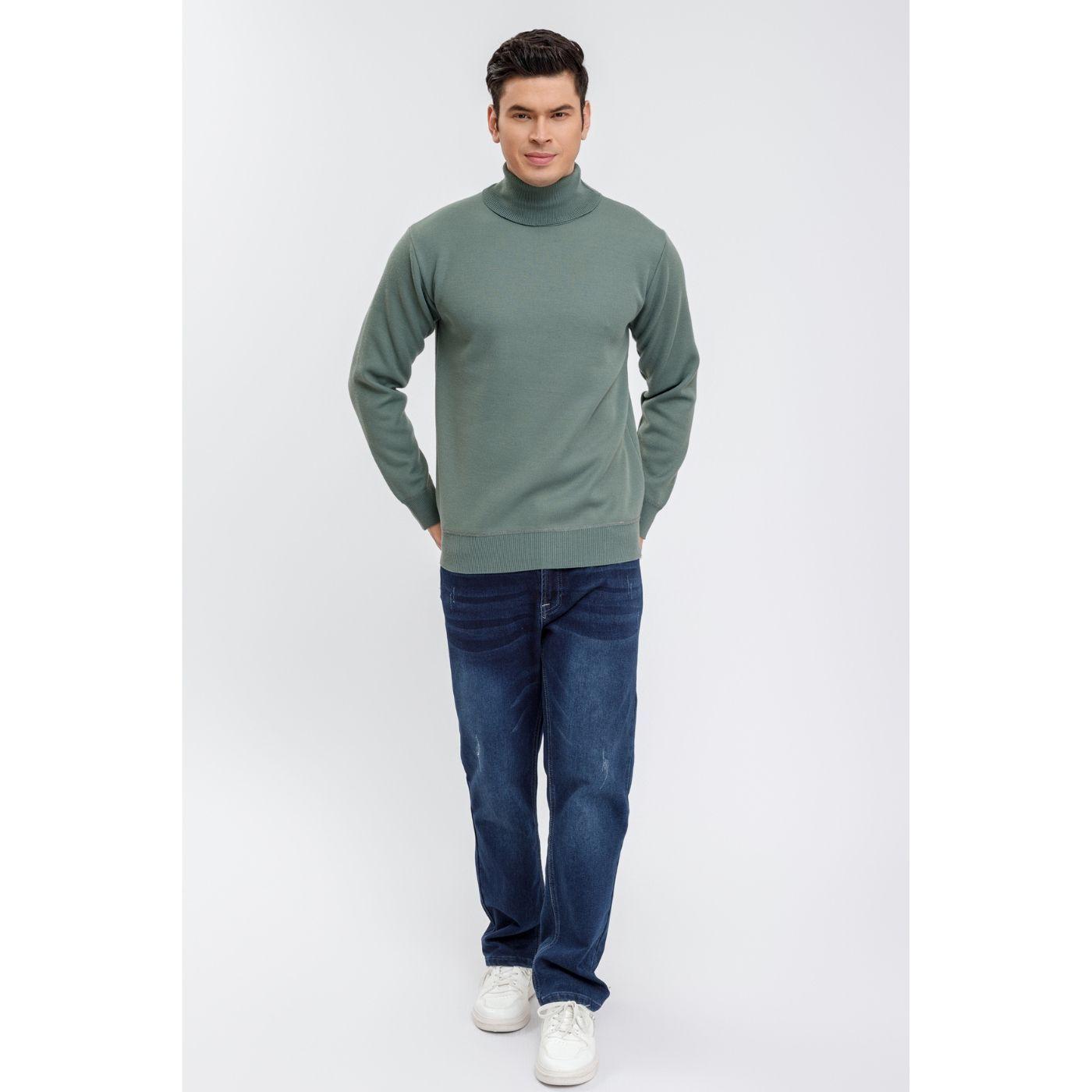 Sweater Tejido Frisado Hombre Cuello Subido Excelente Calidad 7191-2