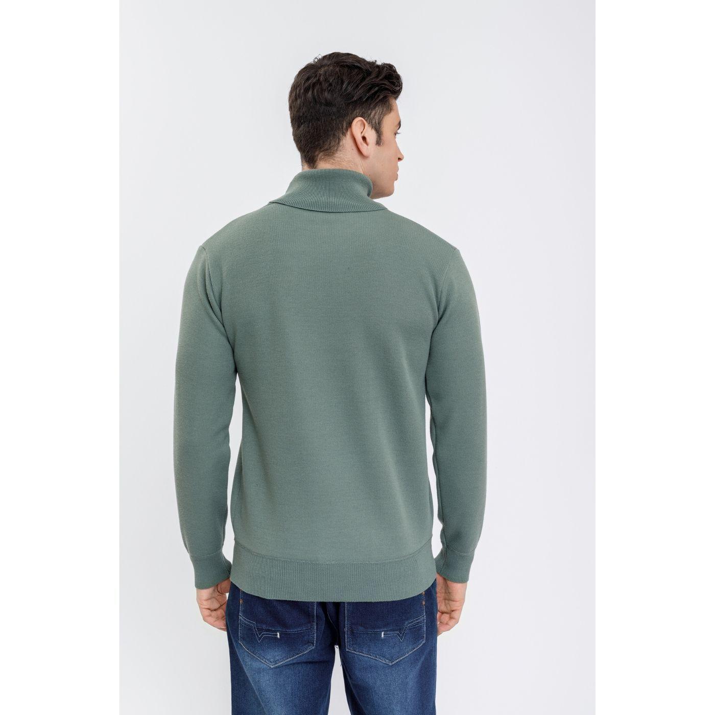 Sweater Tejido Frisado Hombre Cuello Subido Excelente Calidad 7191-3